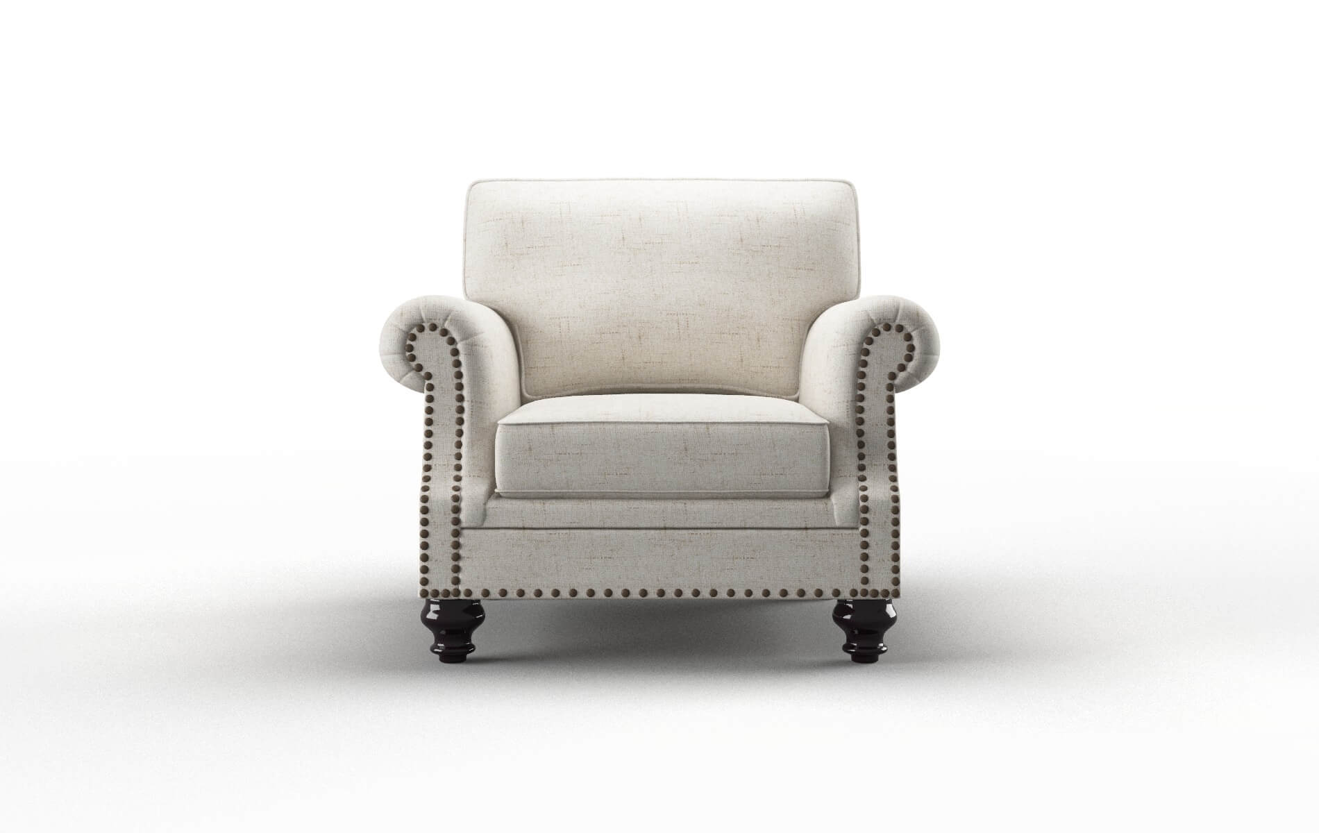 Rotterdam Derby Taupe Chair espresso legs 1