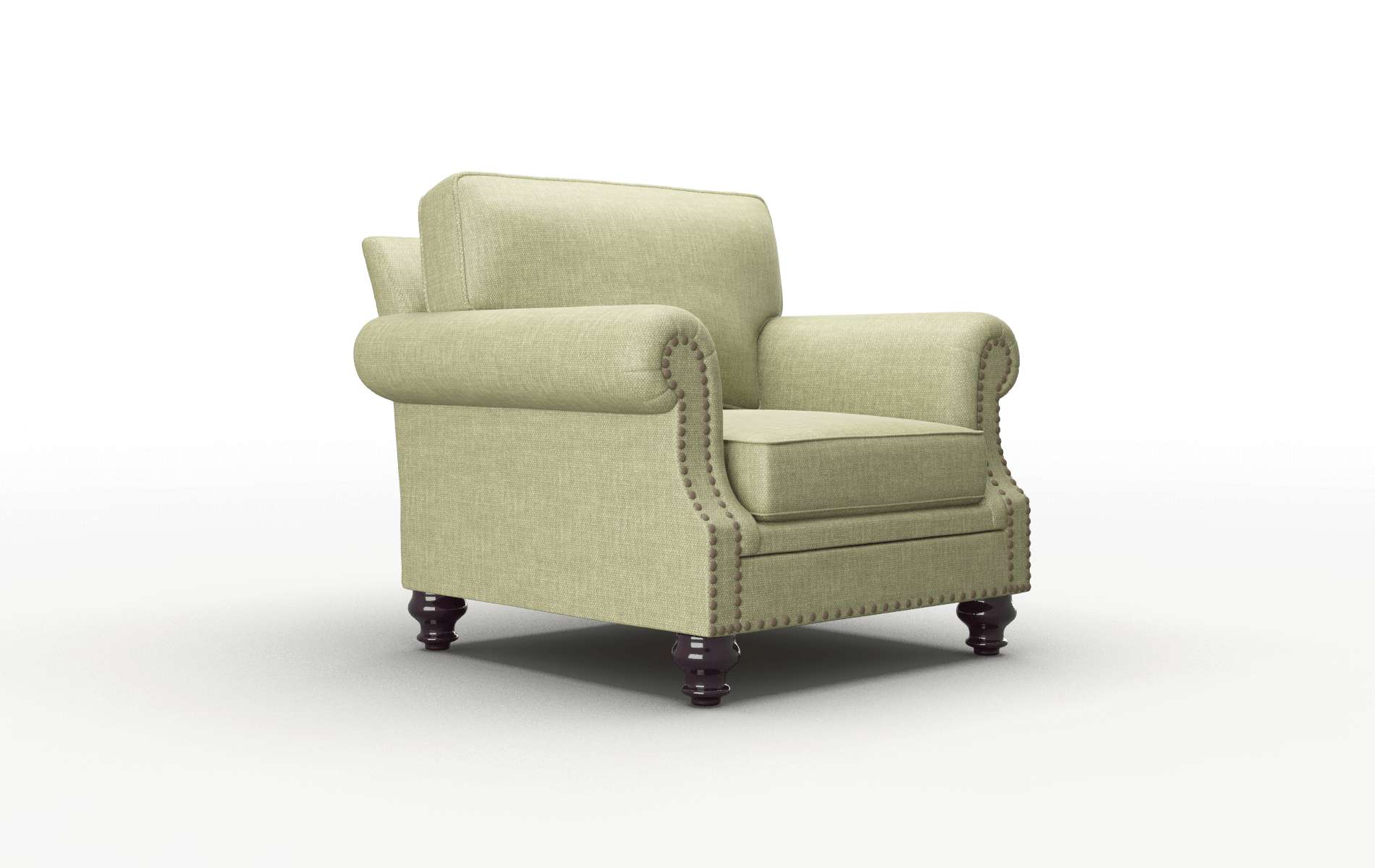 Rotterdam Durham Lime Chair espresso legs 2