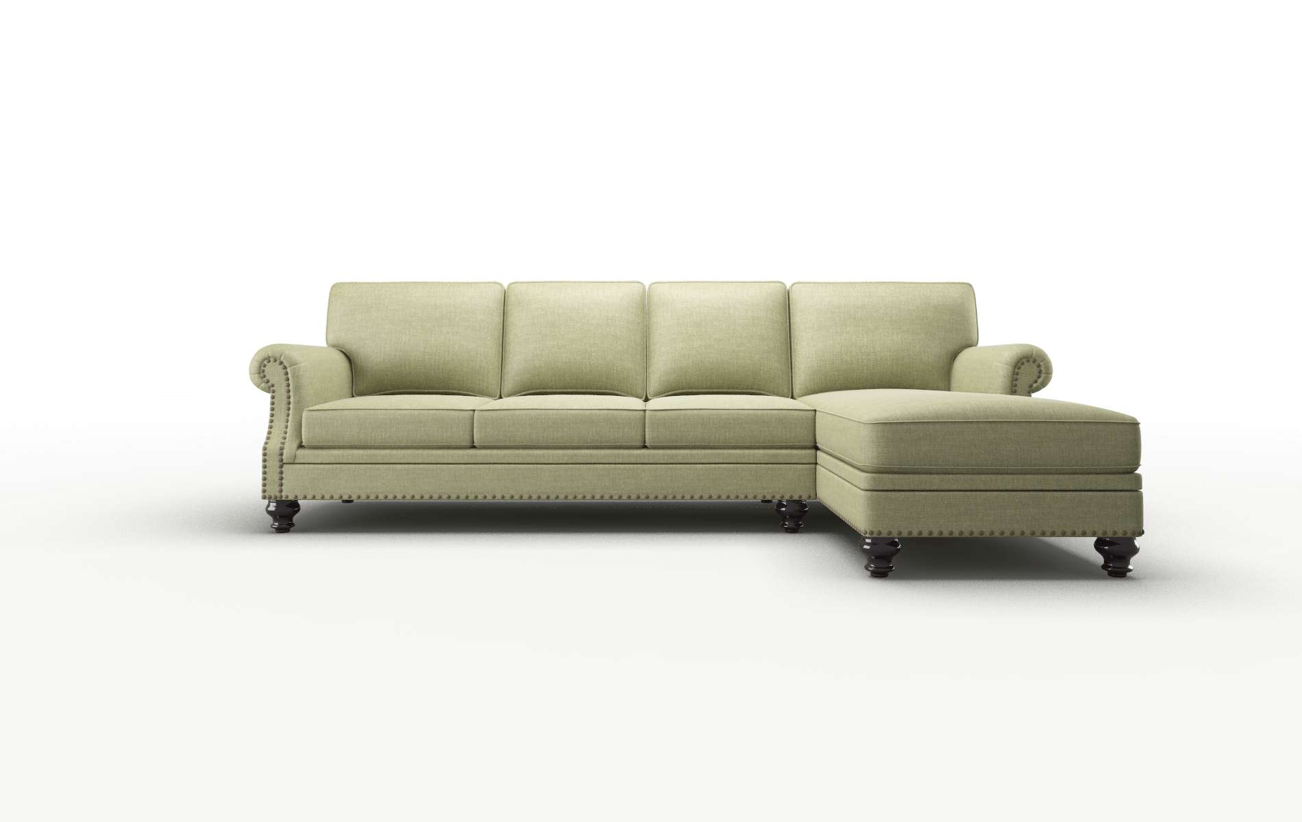 Rotterdam Durham Lime Panel espresso legs 1