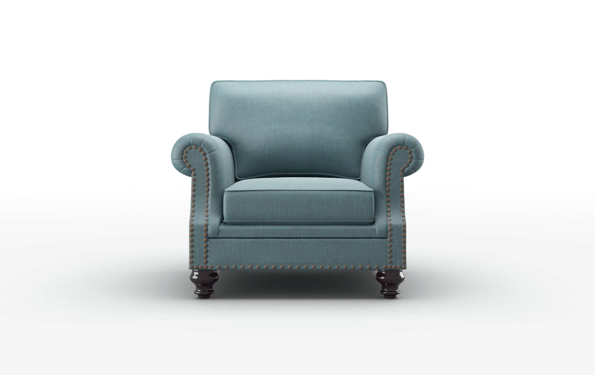 Rotterdam Elliot Teal Chair espresso legs 1