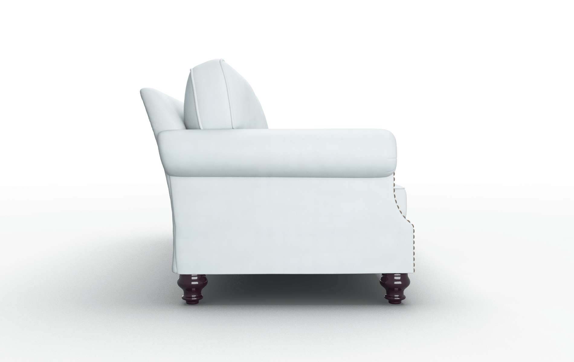 Rotterdam Hathaway Aqua Sofa espresso legs 3