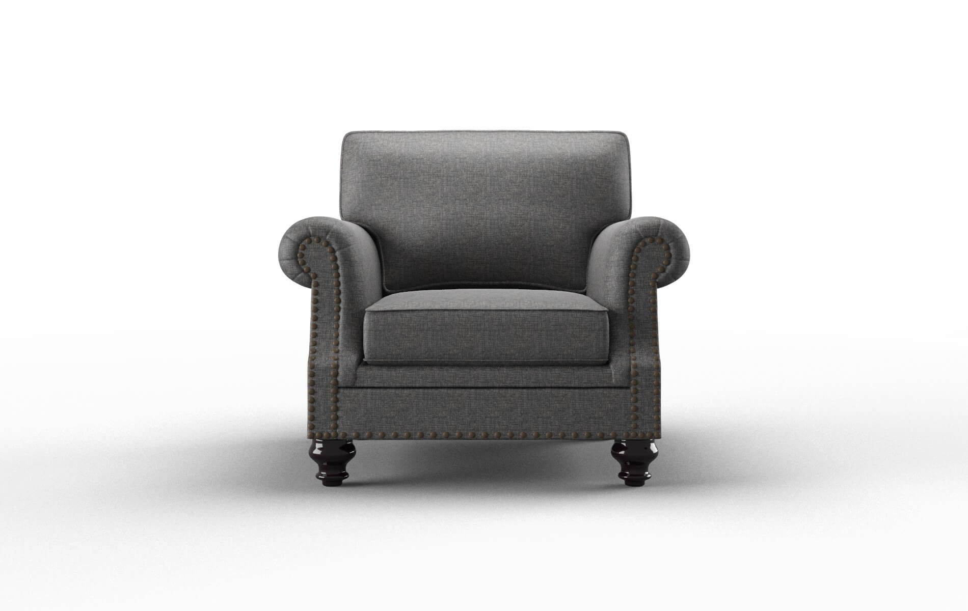 Rotterdam Insight Charcoal Chair espresso legs 1