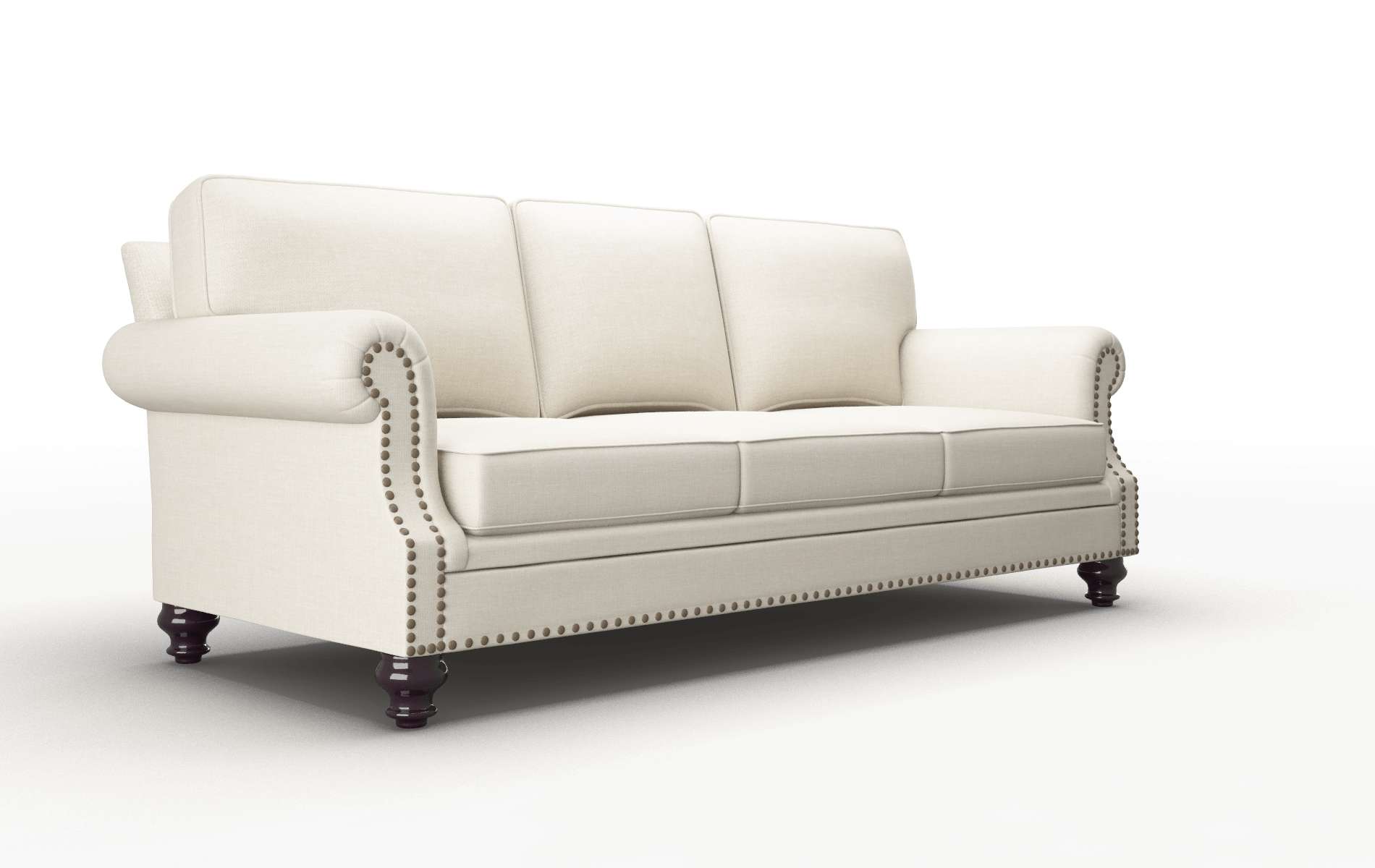 Rotterdam Keylargo Almond Sofa espresso legs 2