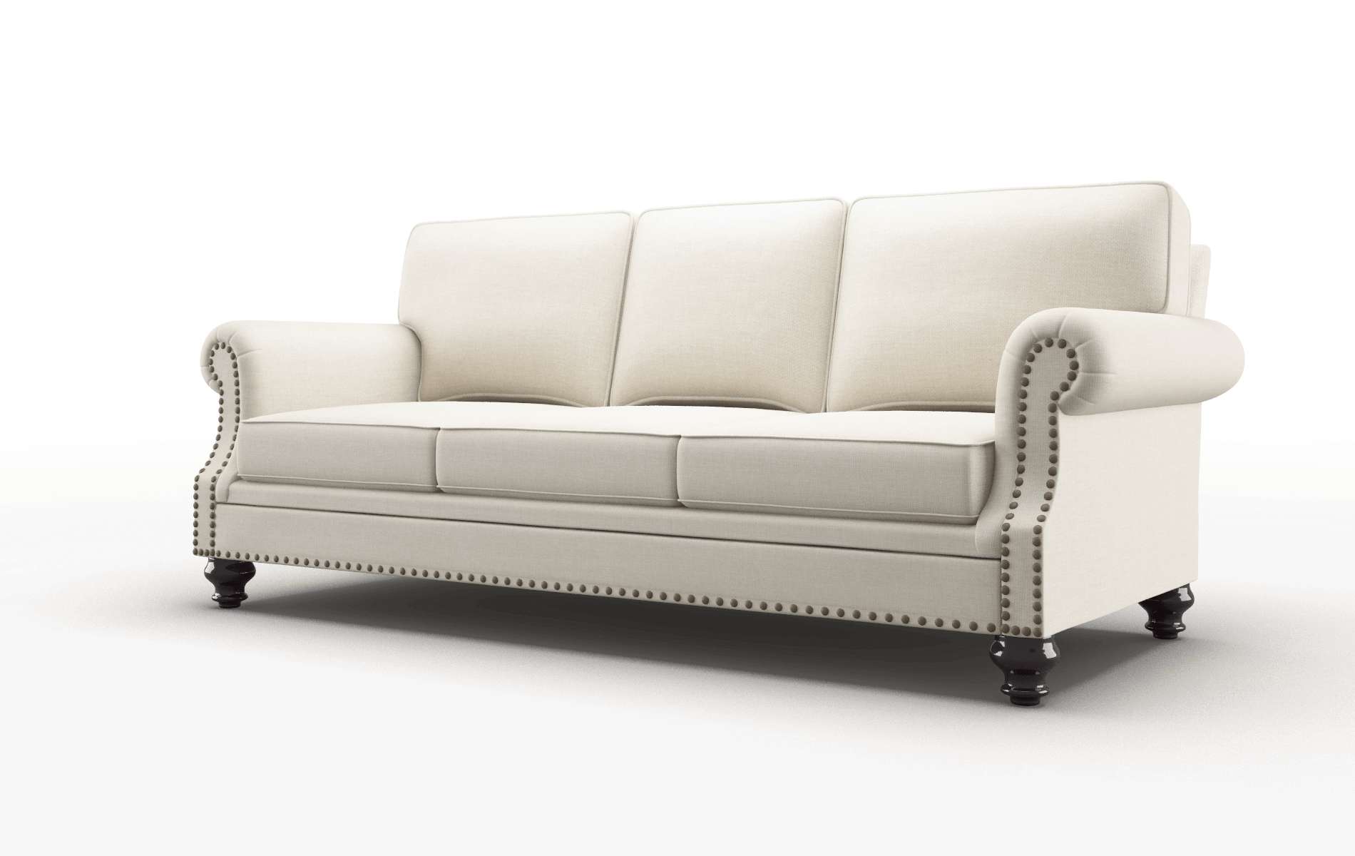 Rotterdam Keylargo Almond Sofa espresso legs 4