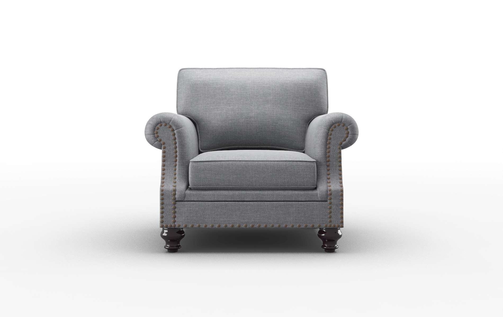 Rotterdam Keylargo Graphite Chair espresso legs 1