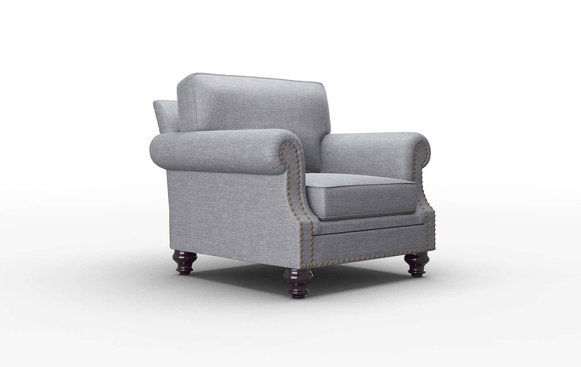 Rotterdam Keylargo Graphite Chair espresso legs 2
