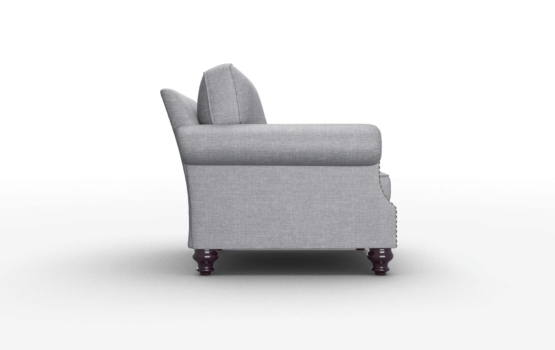 Rotterdam Keylargo Graphite Chair espresso legs 3