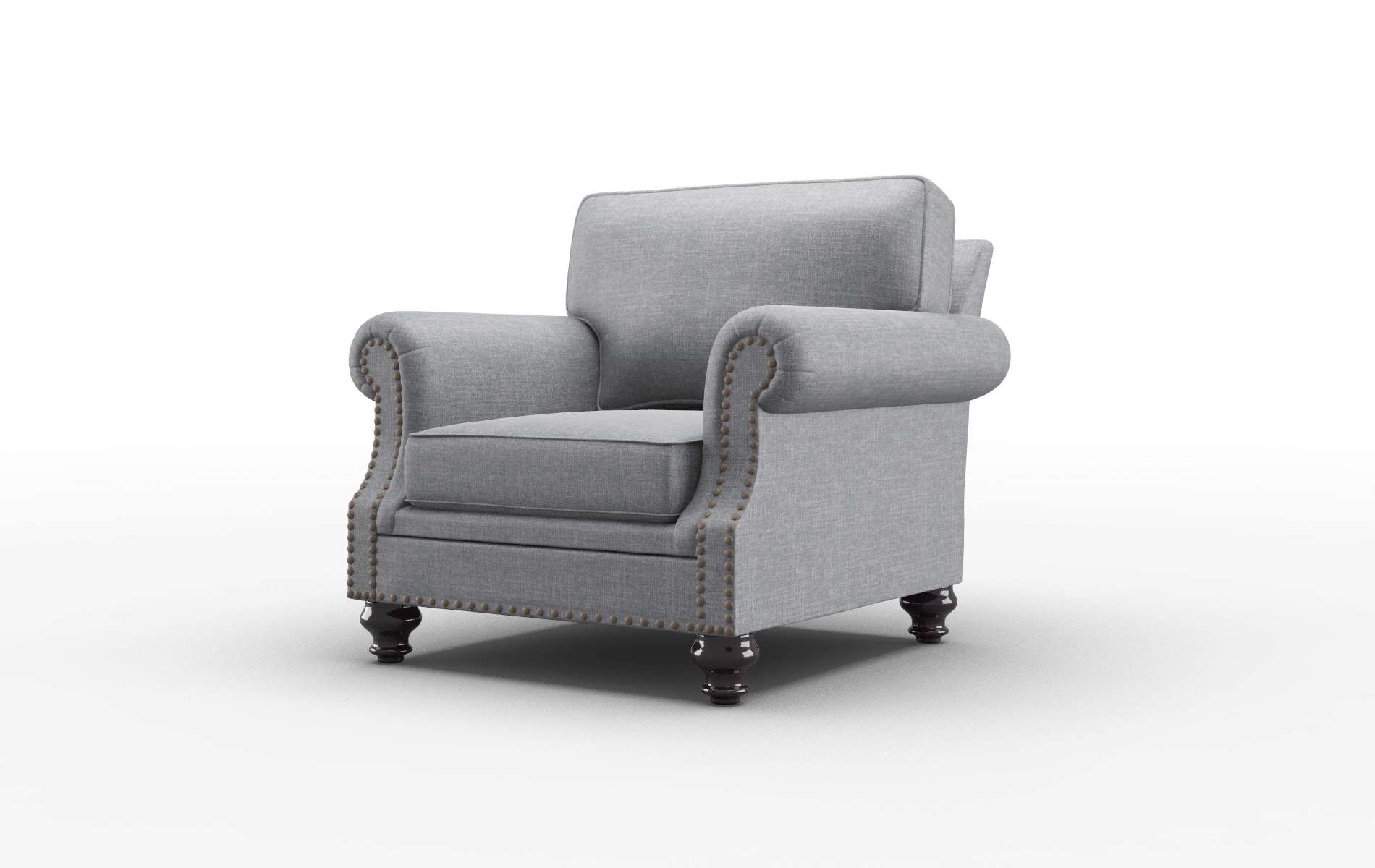 Rotterdam Keylargo Graphite Chair espresso legs 4
