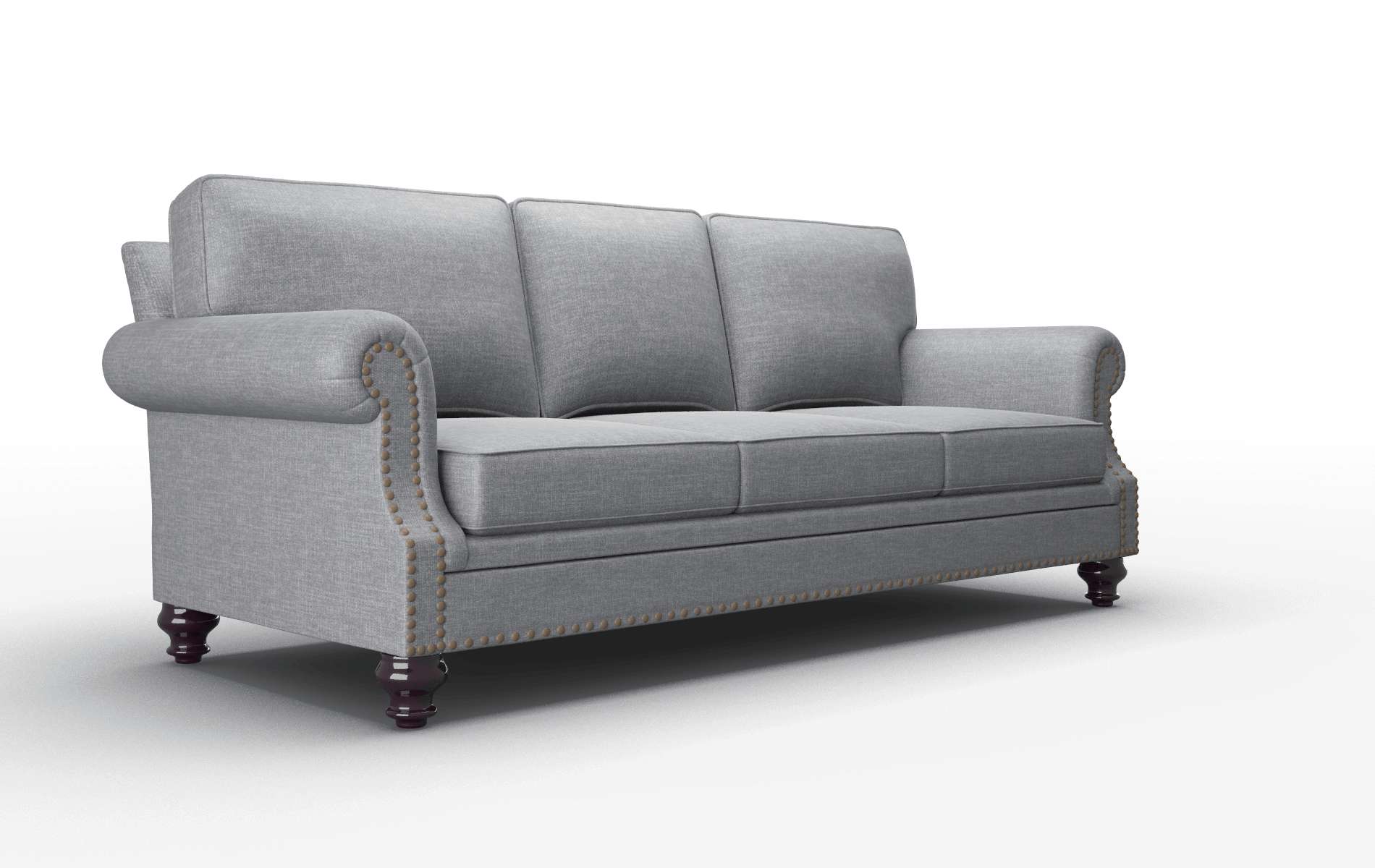 Rotterdam Keylargo Graphite Sofa espresso legs 2