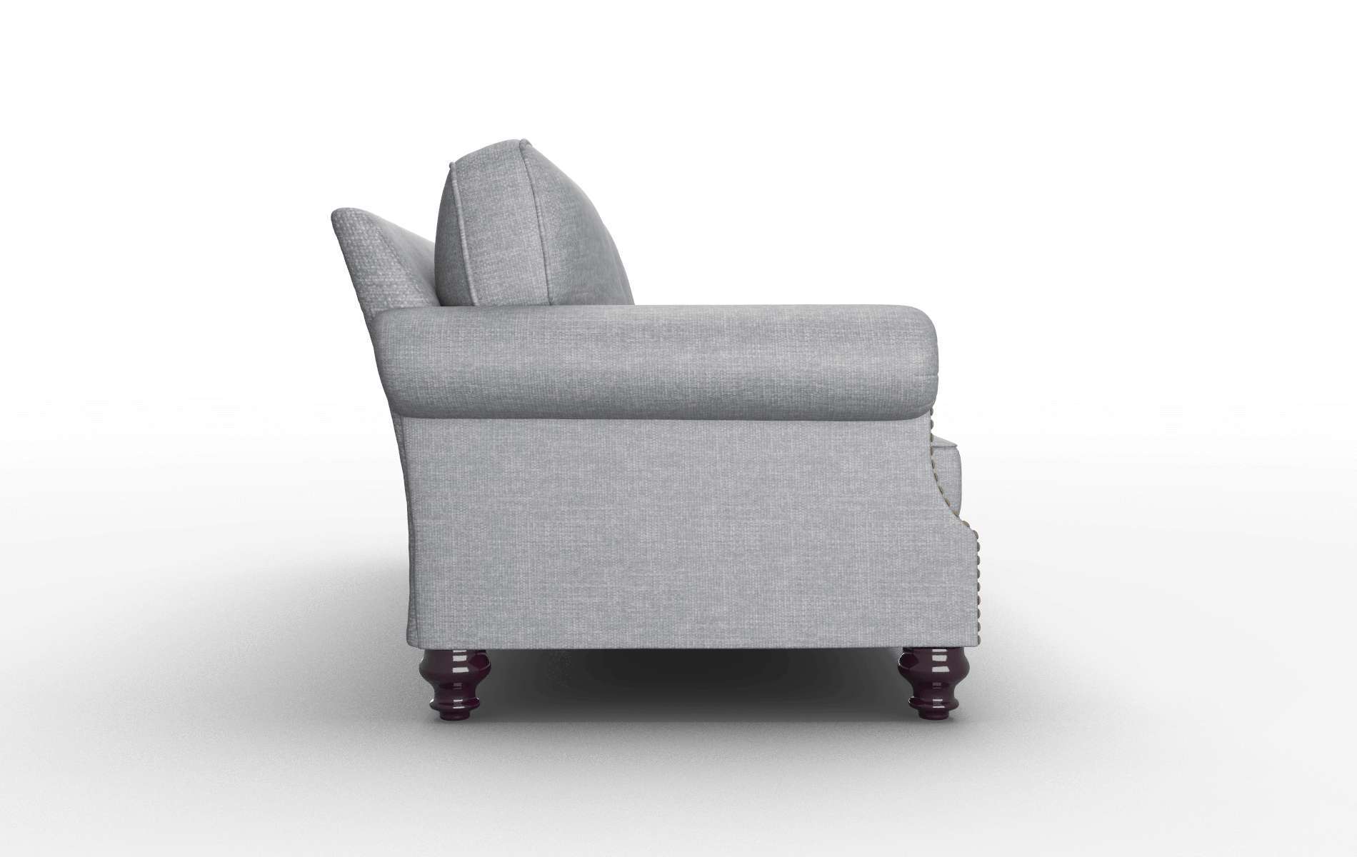 Rotterdam Keylargo Graphite Sofa espresso legs 3