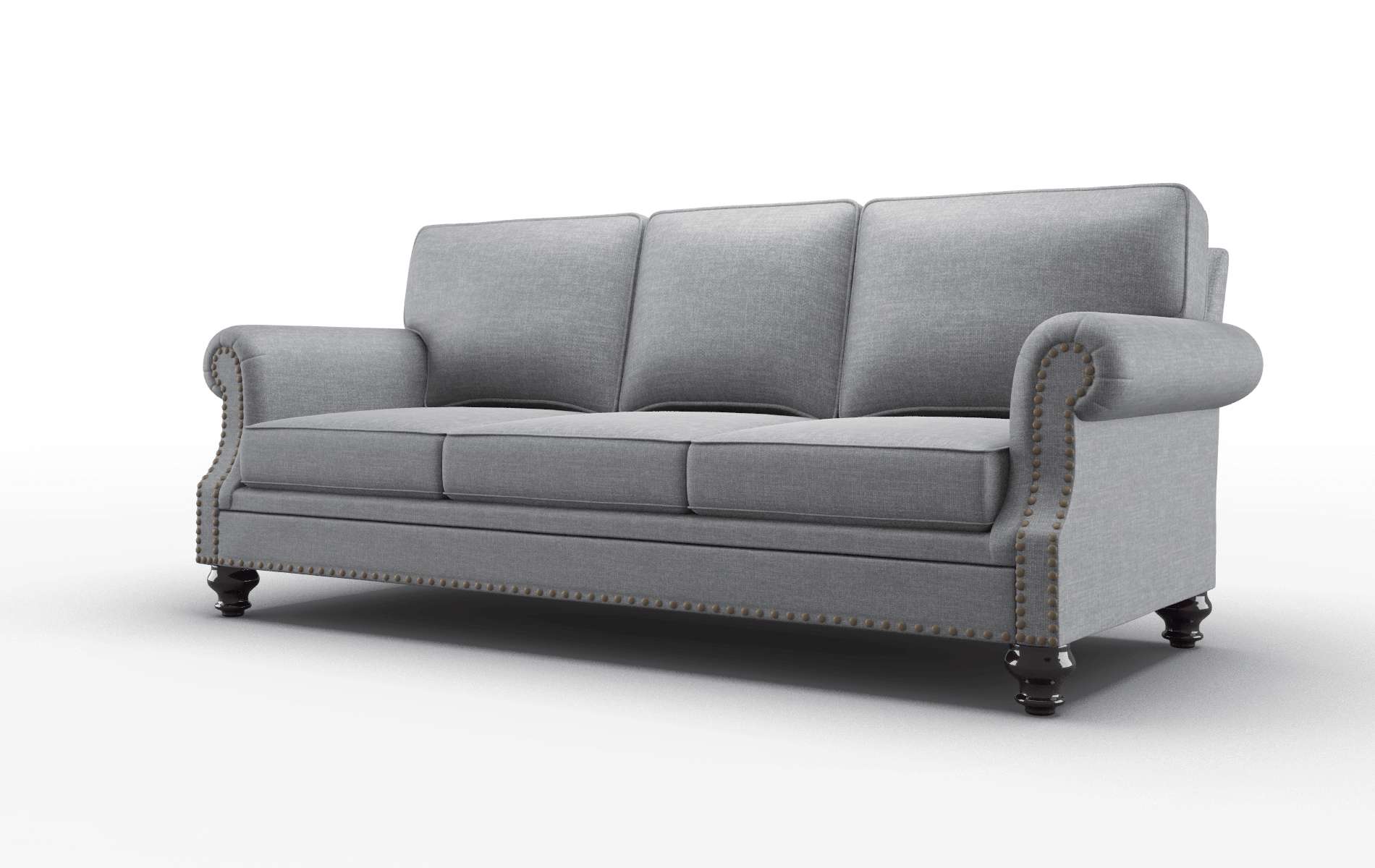 Rotterdam Keylargo Graphite Sofa espresso legs 4