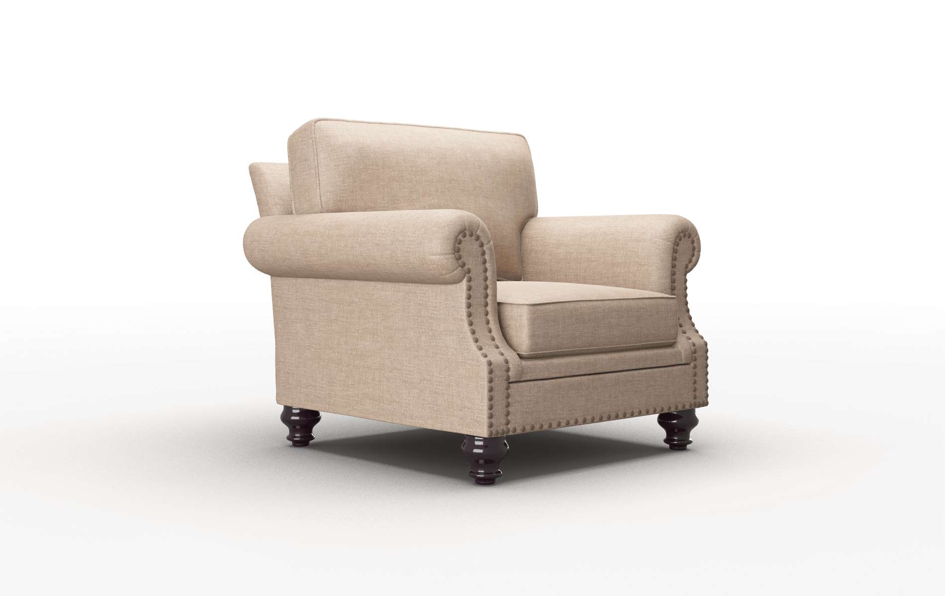 Rotterdam Keylargo Mink Chair espresso legs 2