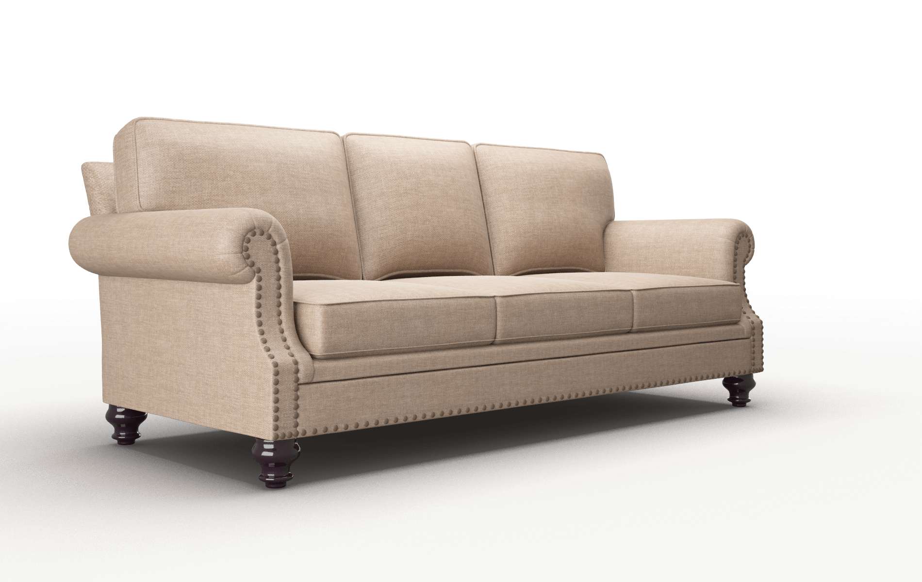 Rotterdam Keylargo Mink Sofa espresso legs 2
