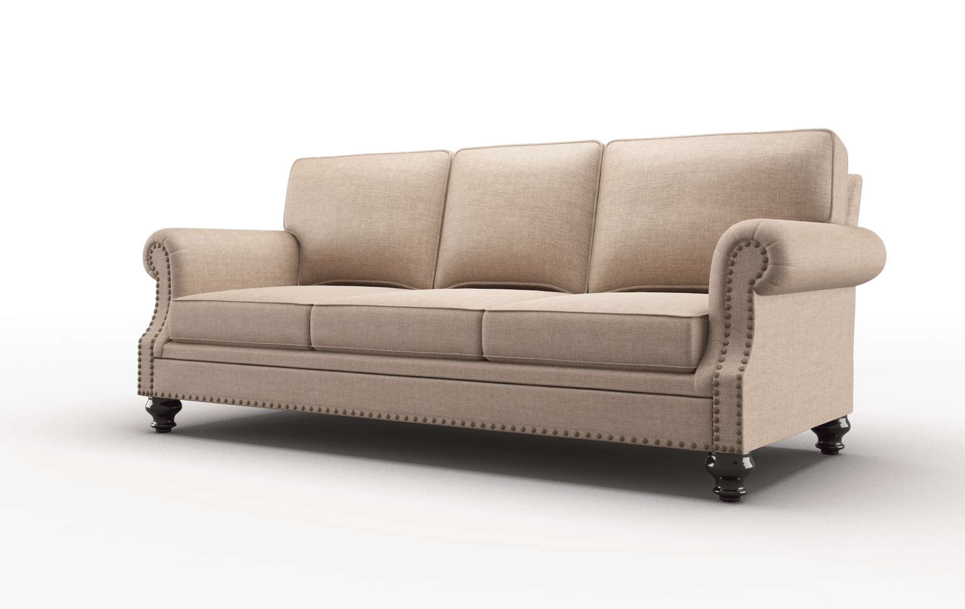 Rotterdam Keylargo Mink Sofa espresso legs 4