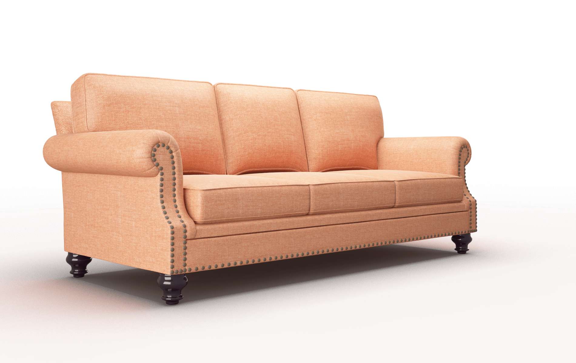 Rotterdam Keylargo Terracotta Sofa espresso legs 2