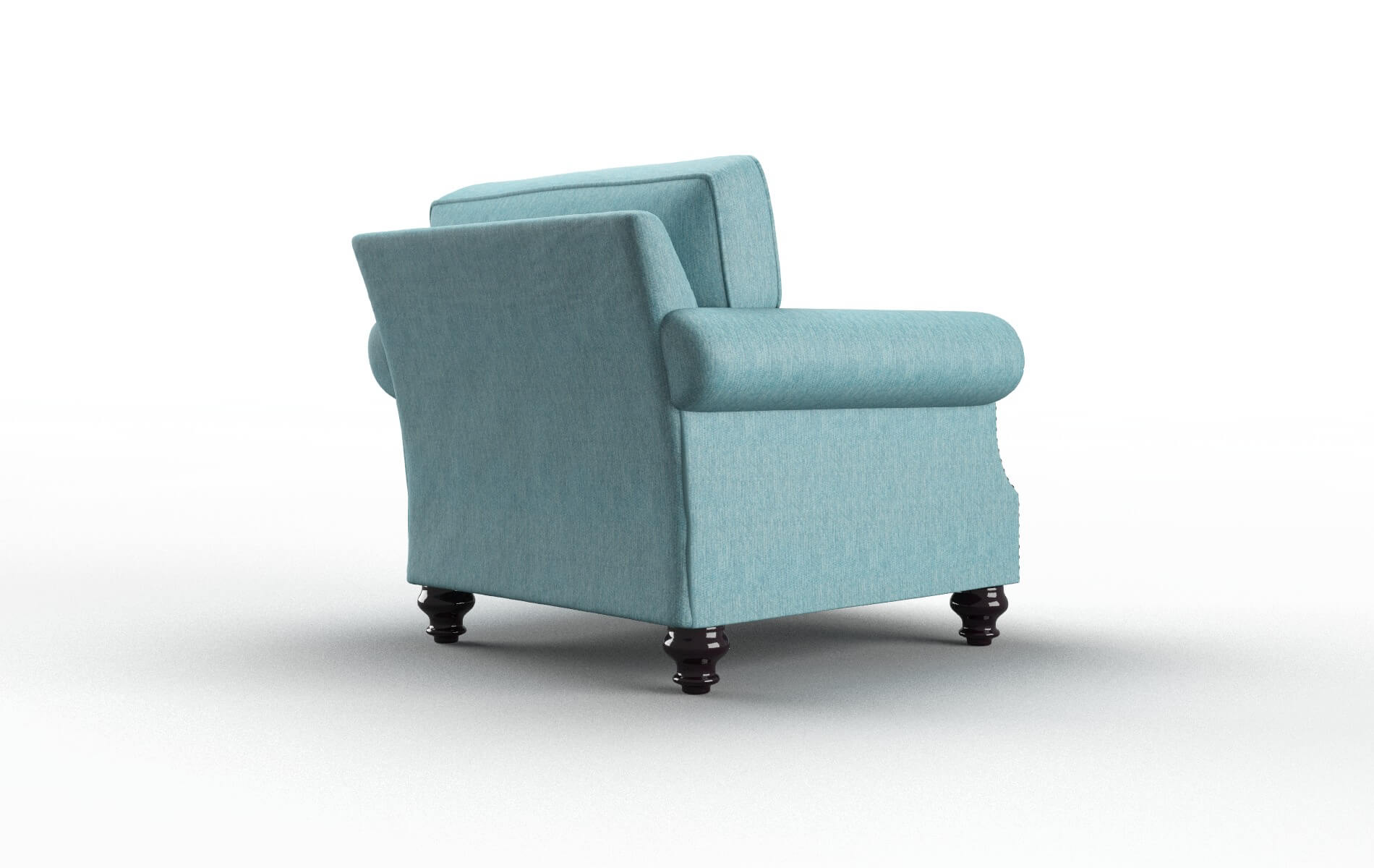 Rotterdam Lana Peacock Chair espresso legs 5