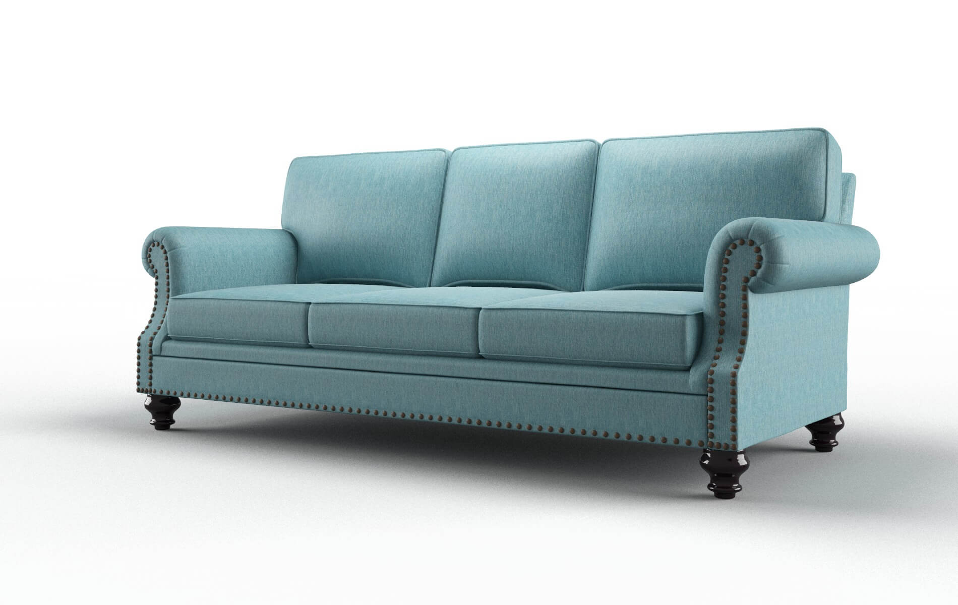 Rotterdam Lana Peacock Sofa espresso legs 4