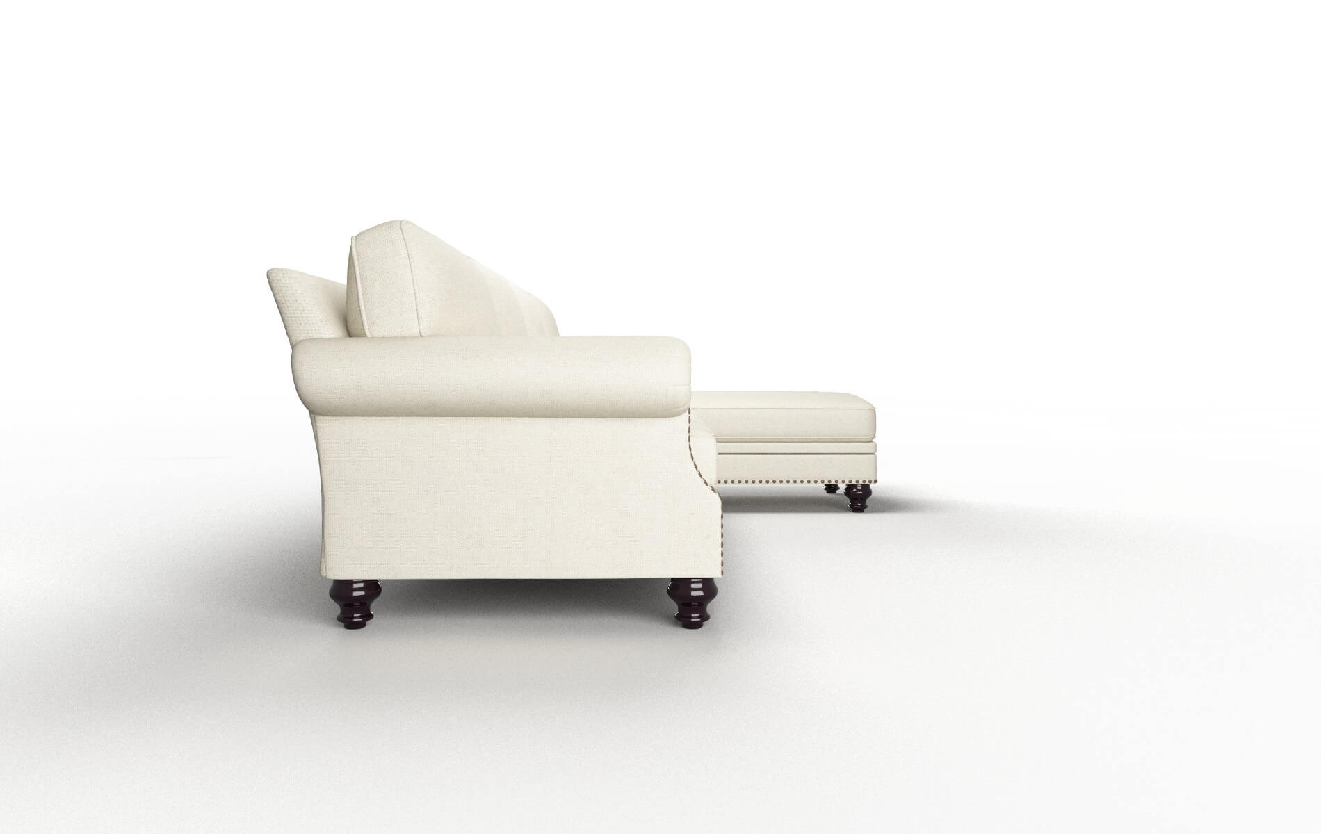 Rotterdam Lana Sand Panel espresso legs 3