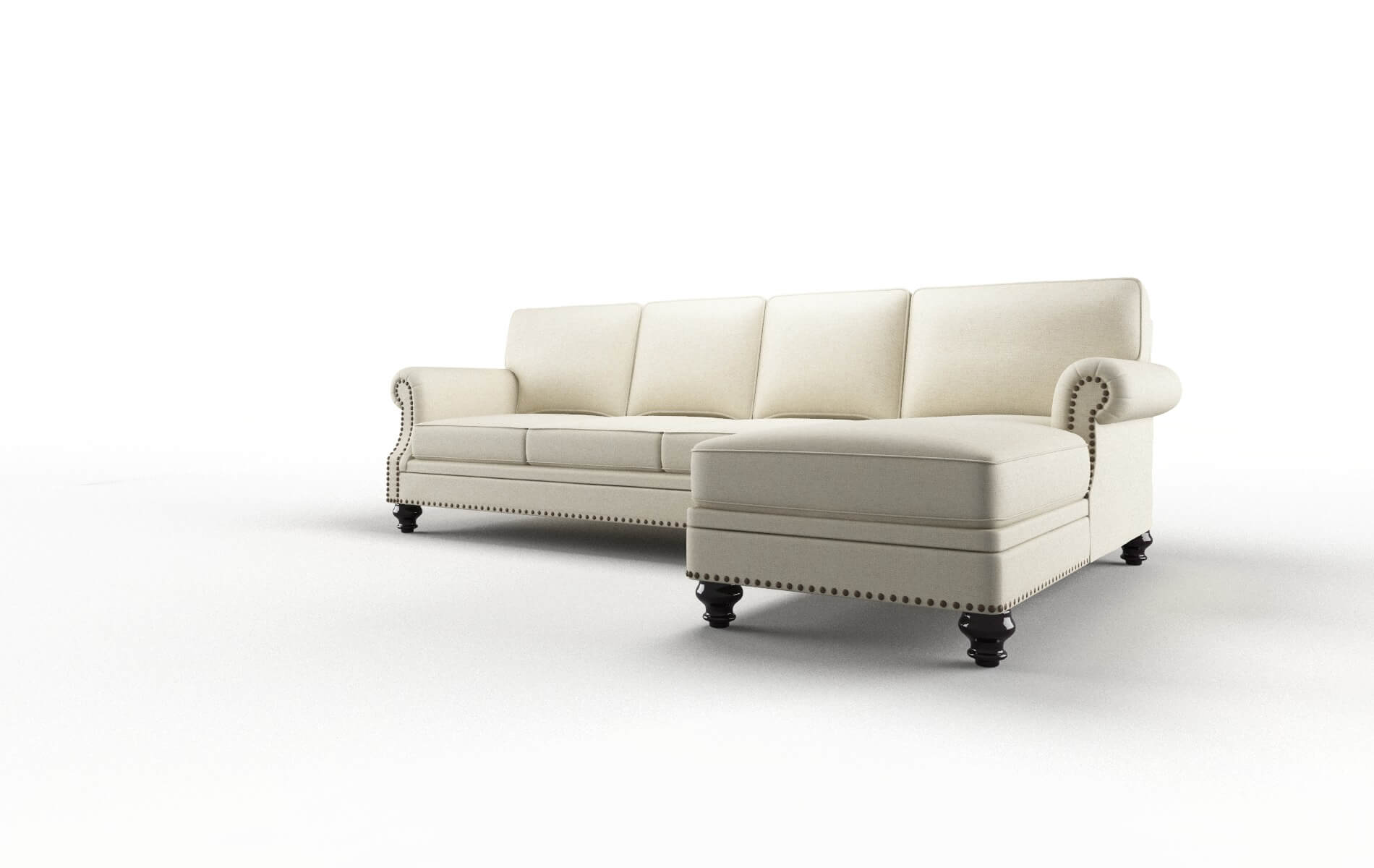 Rotterdam Lana Sand Panel espresso legs 4