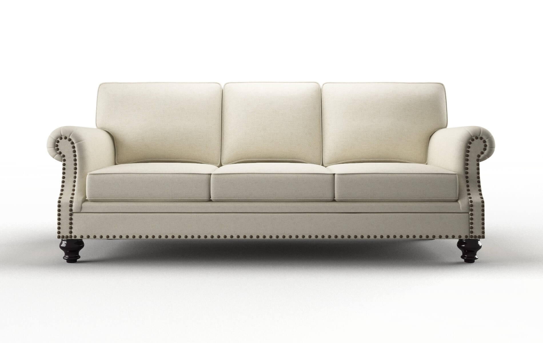 Rotterdam Lana Sand Sofa espresso legs 1