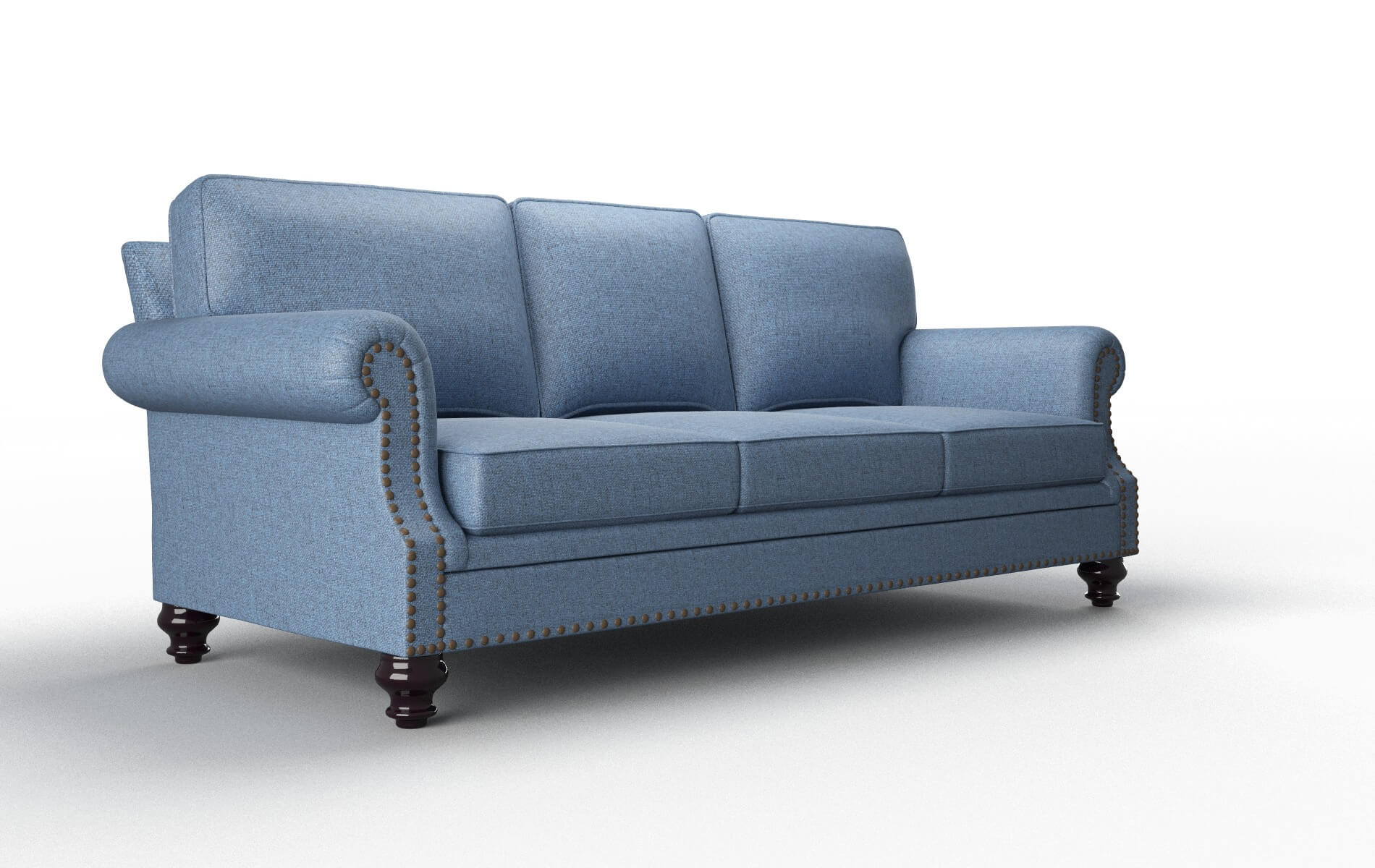 Rotterdam Leslie Indigo Sofa espresso legs 2
