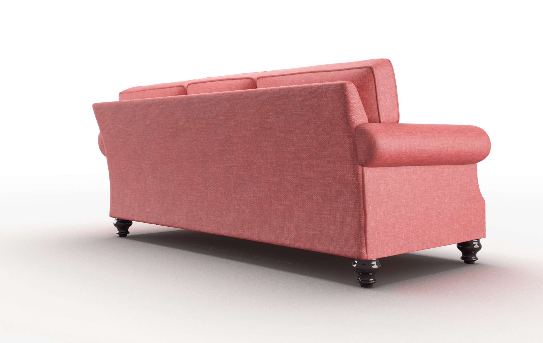 Rotterdam Leslie Poppy Sofa espresso legs 5