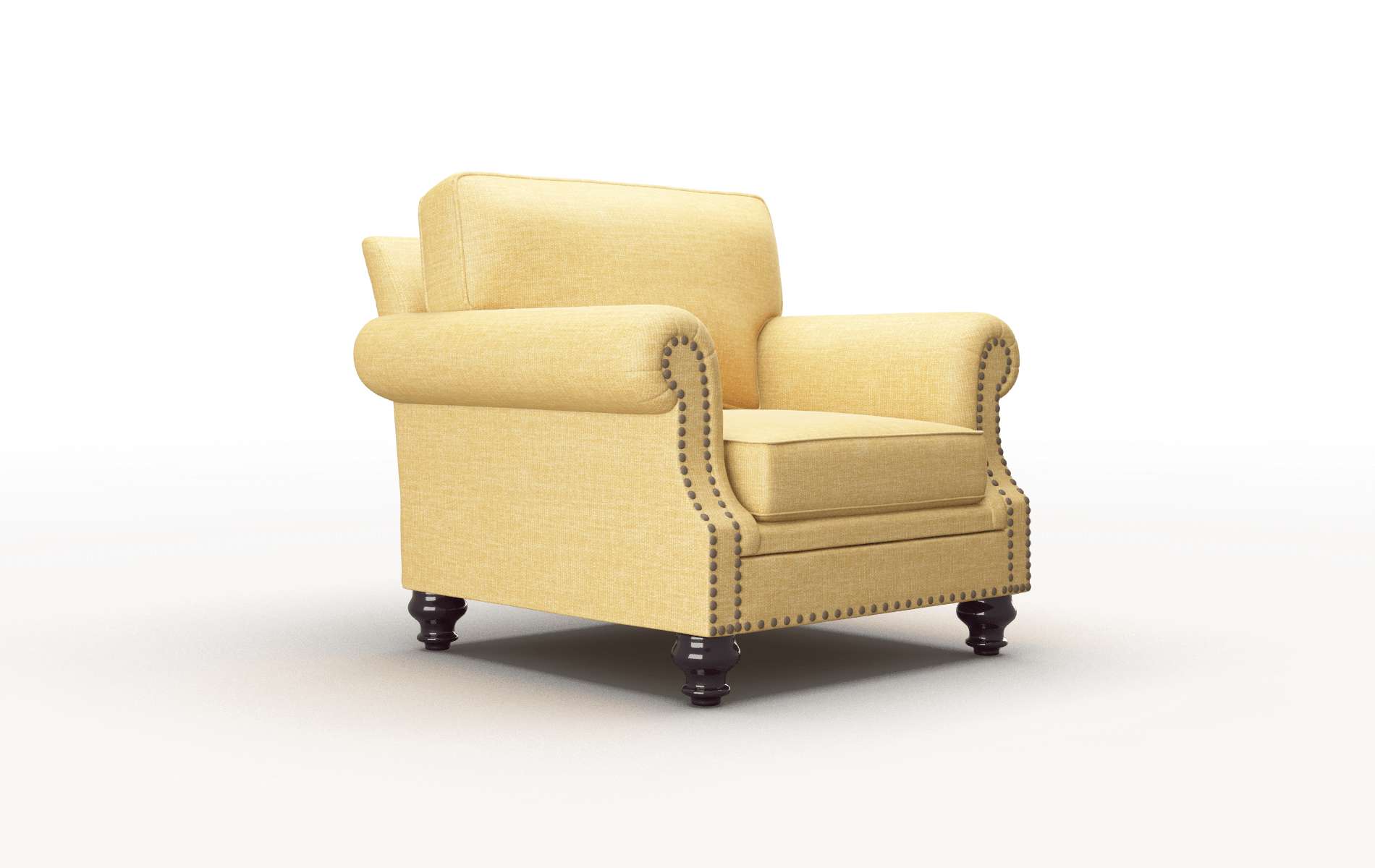 Rotterdam Leslie Saffron Chair espresso legs 2