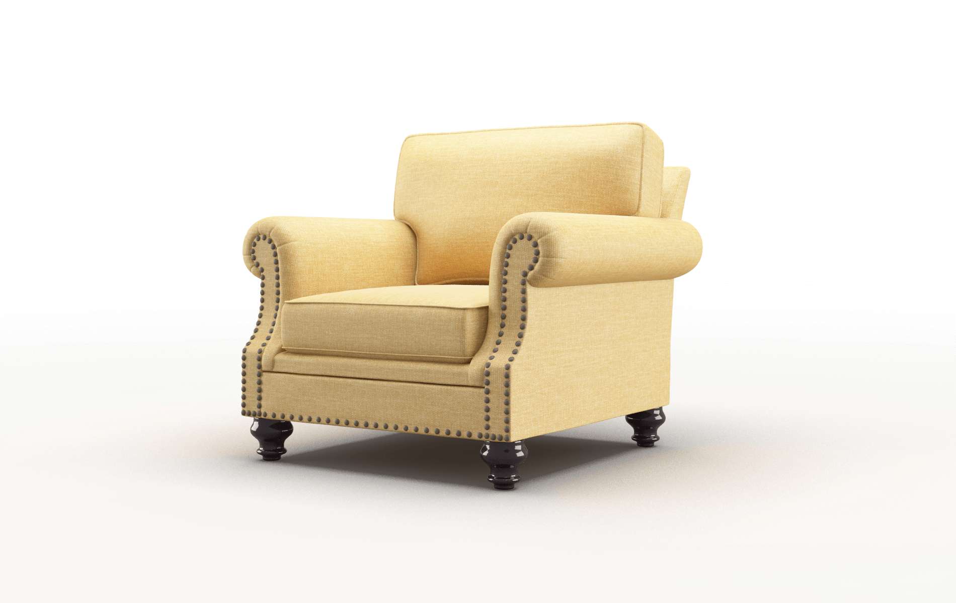 Rotterdam Leslie Saffron Chair espresso legs 4
