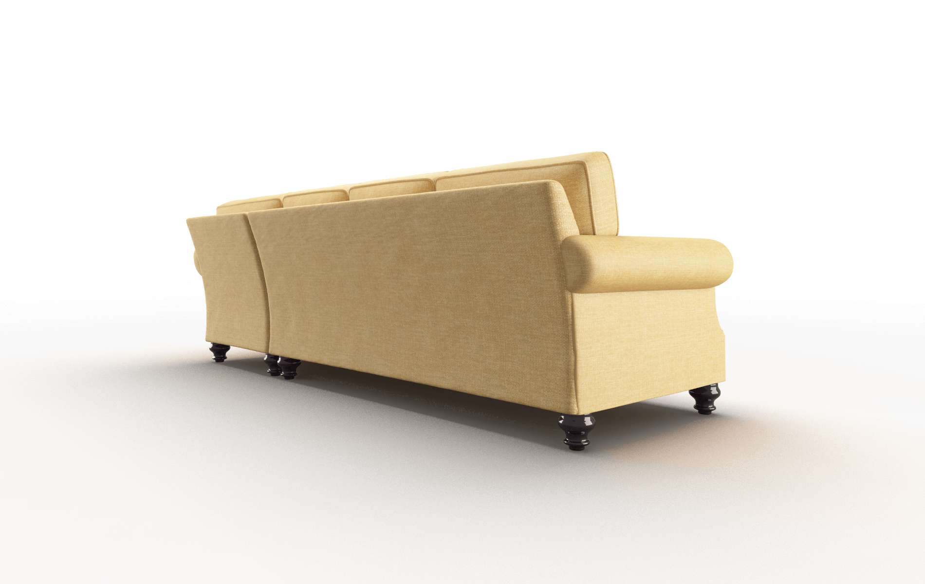Rotterdam Leslie Saffron Panel espresso legs 5