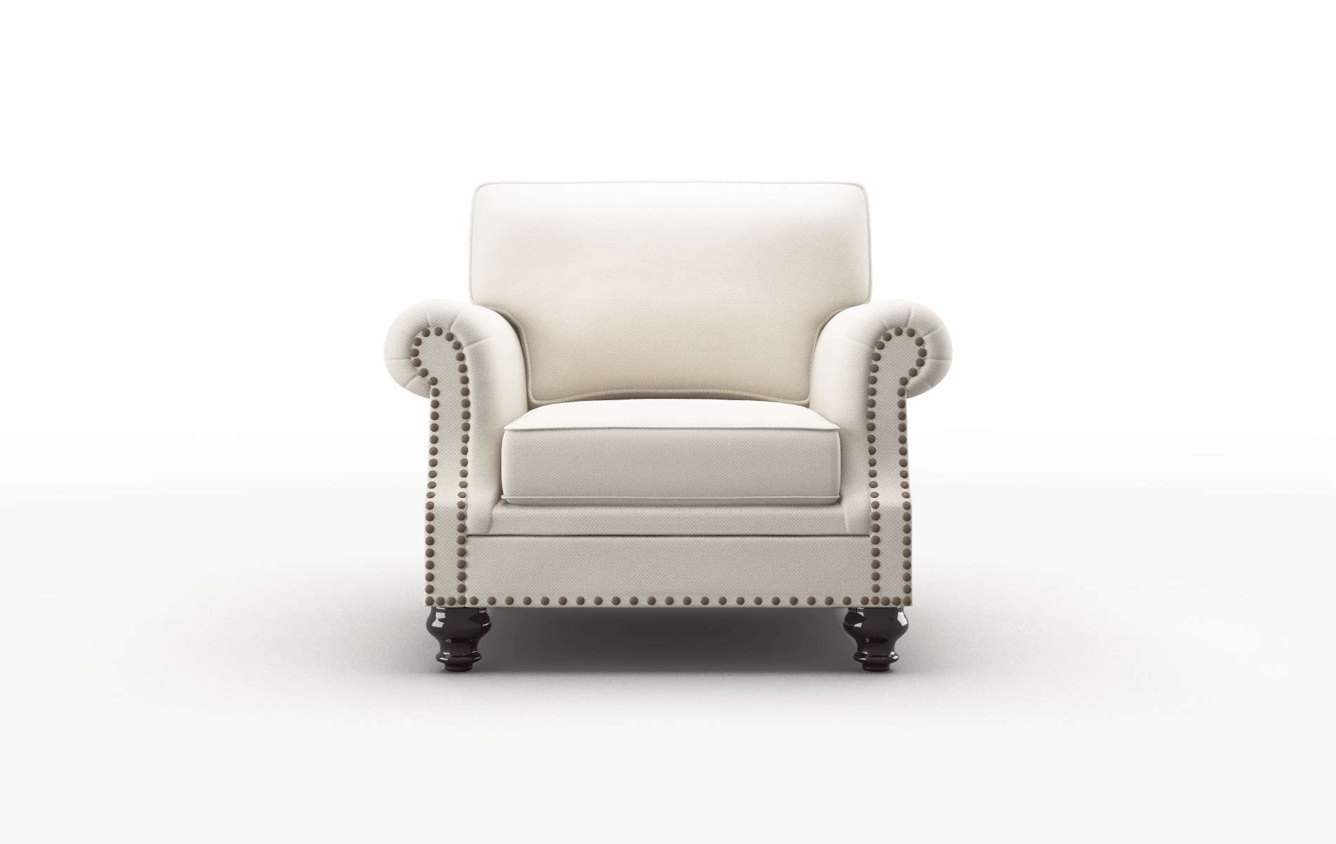 Rotterdam Malibu Linen Chair espresso legs 1