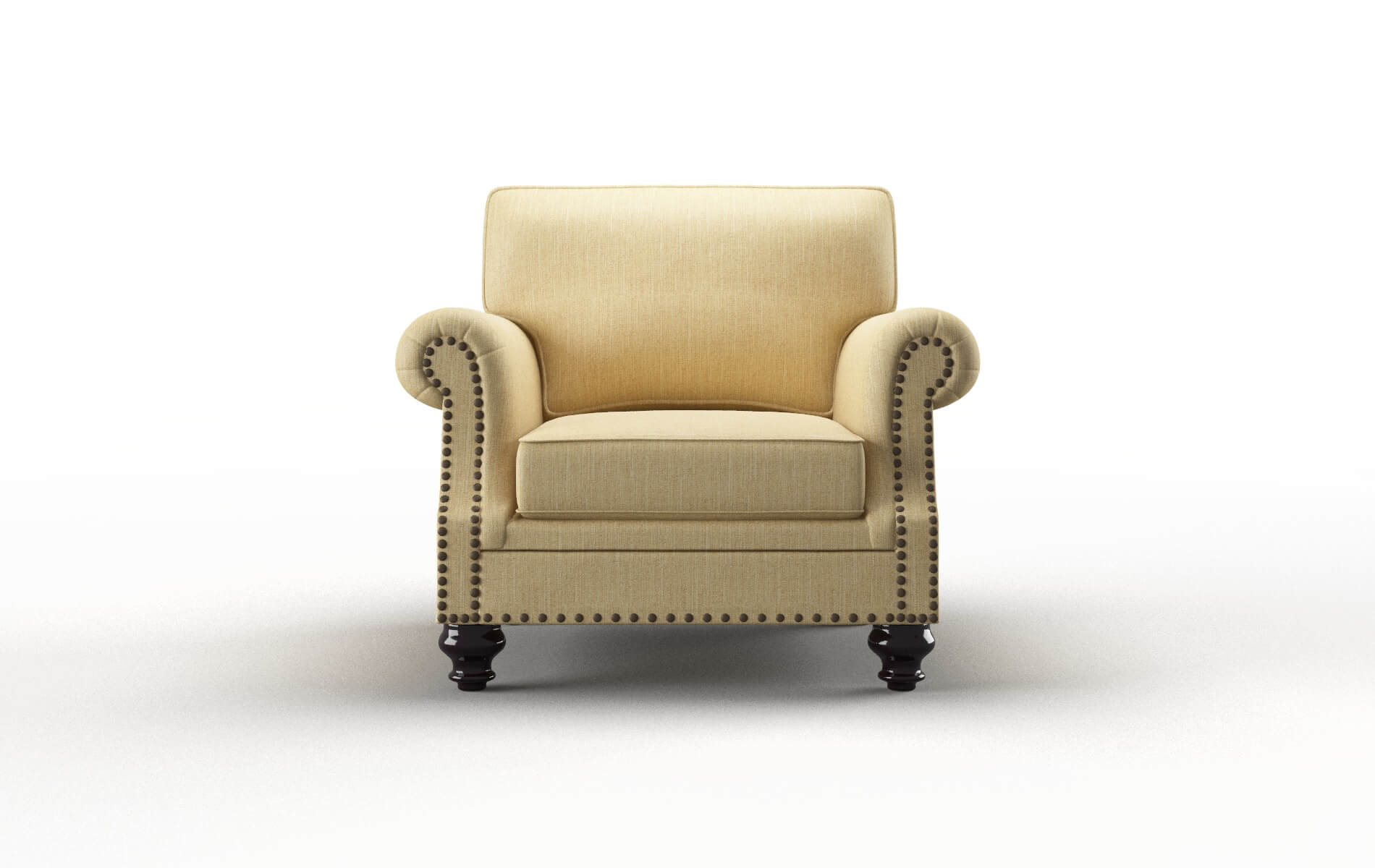 Rotterdam Malibu maize Chair Espresso Legs  1