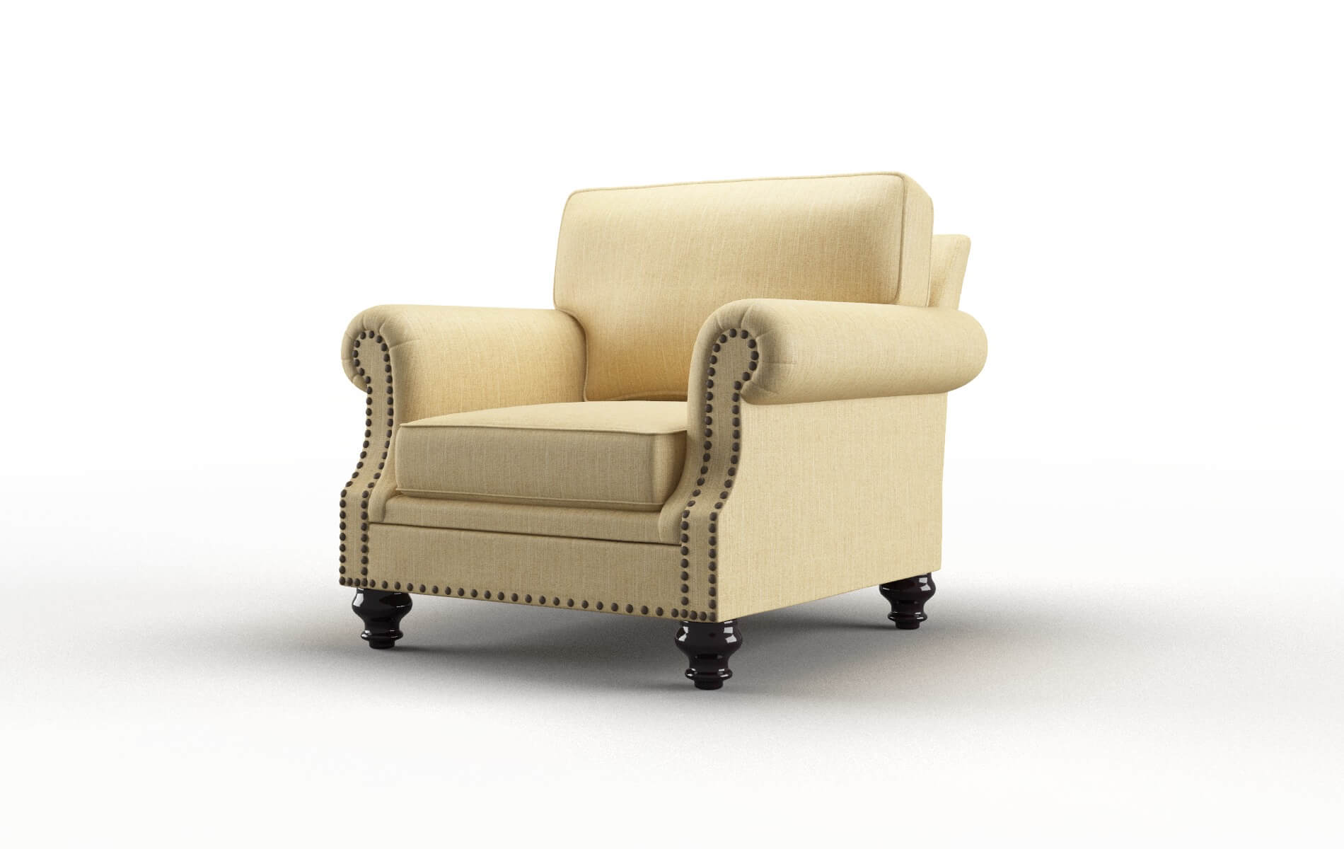 Rotterdam Malibu Maize Chair espresso legs 4