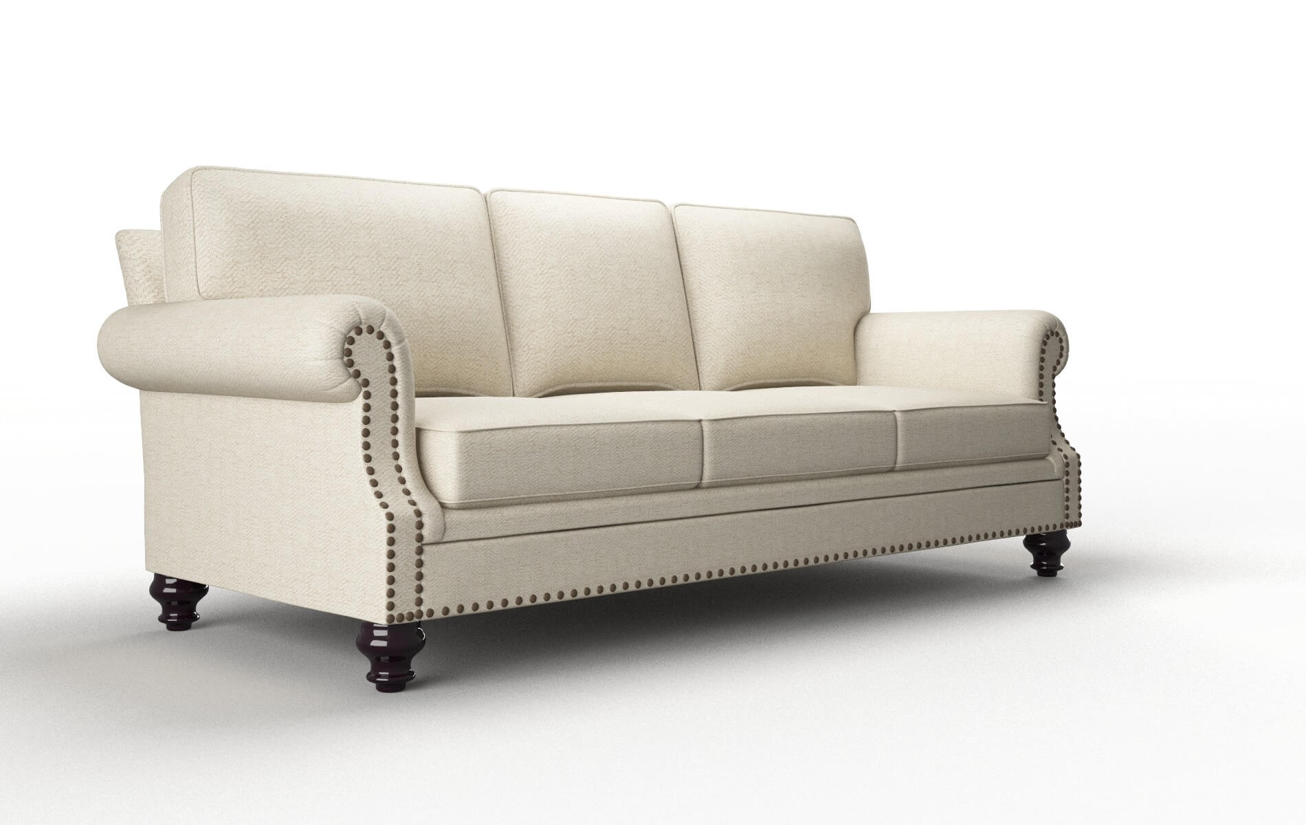 Rotterdam Malibu Sand Sofa espresso legs 2