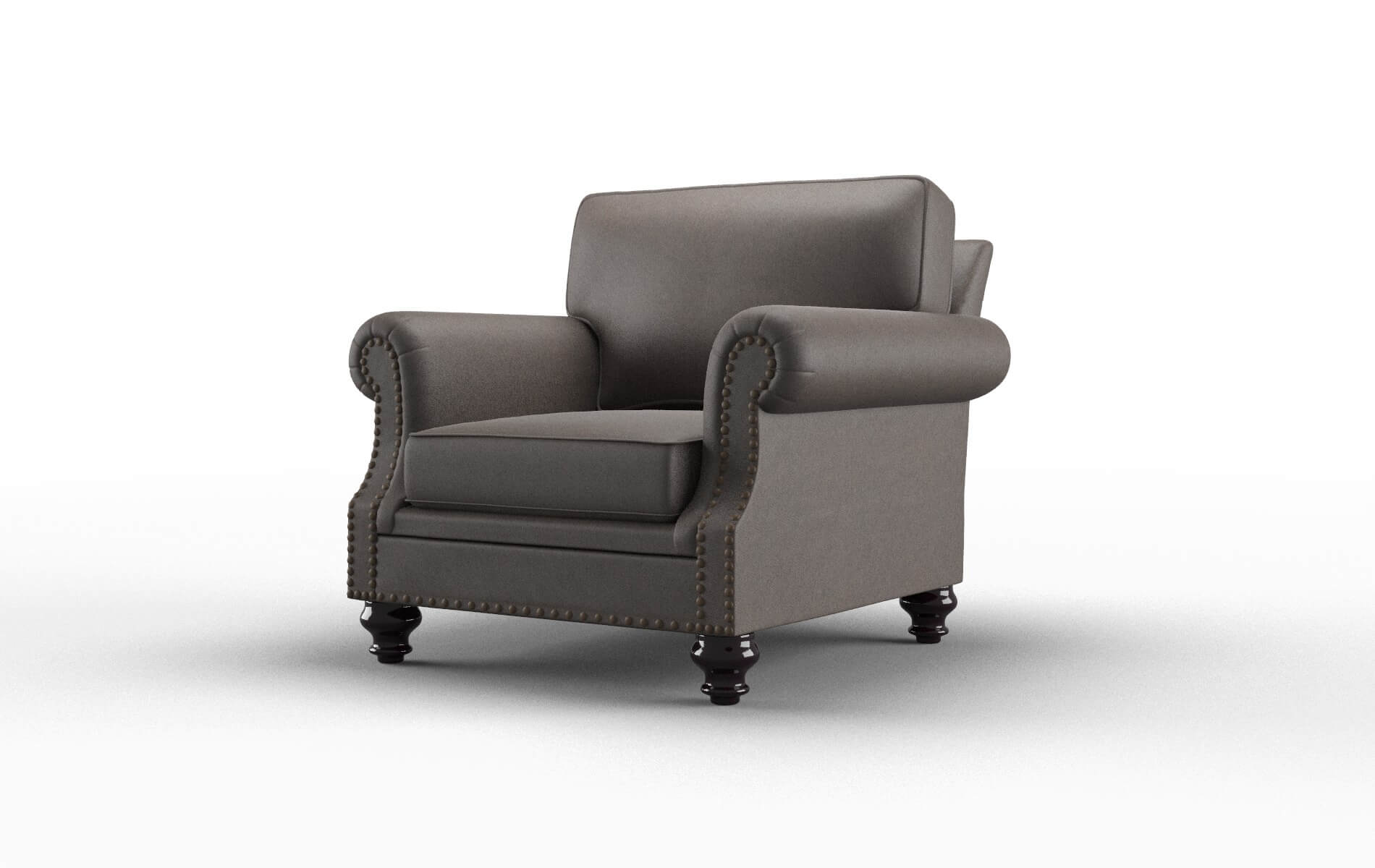 Rotterdam Naples Graphite Chair espresso legs 4