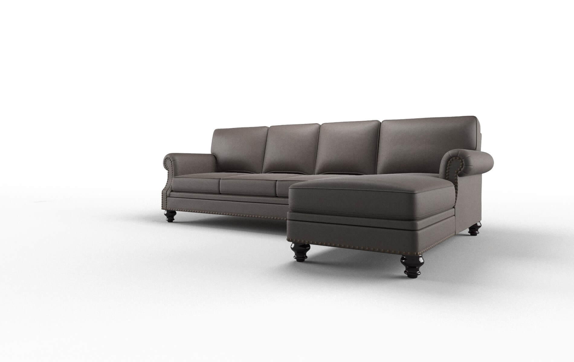 Rotterdam Naples Graphite Panel espresso legs 4