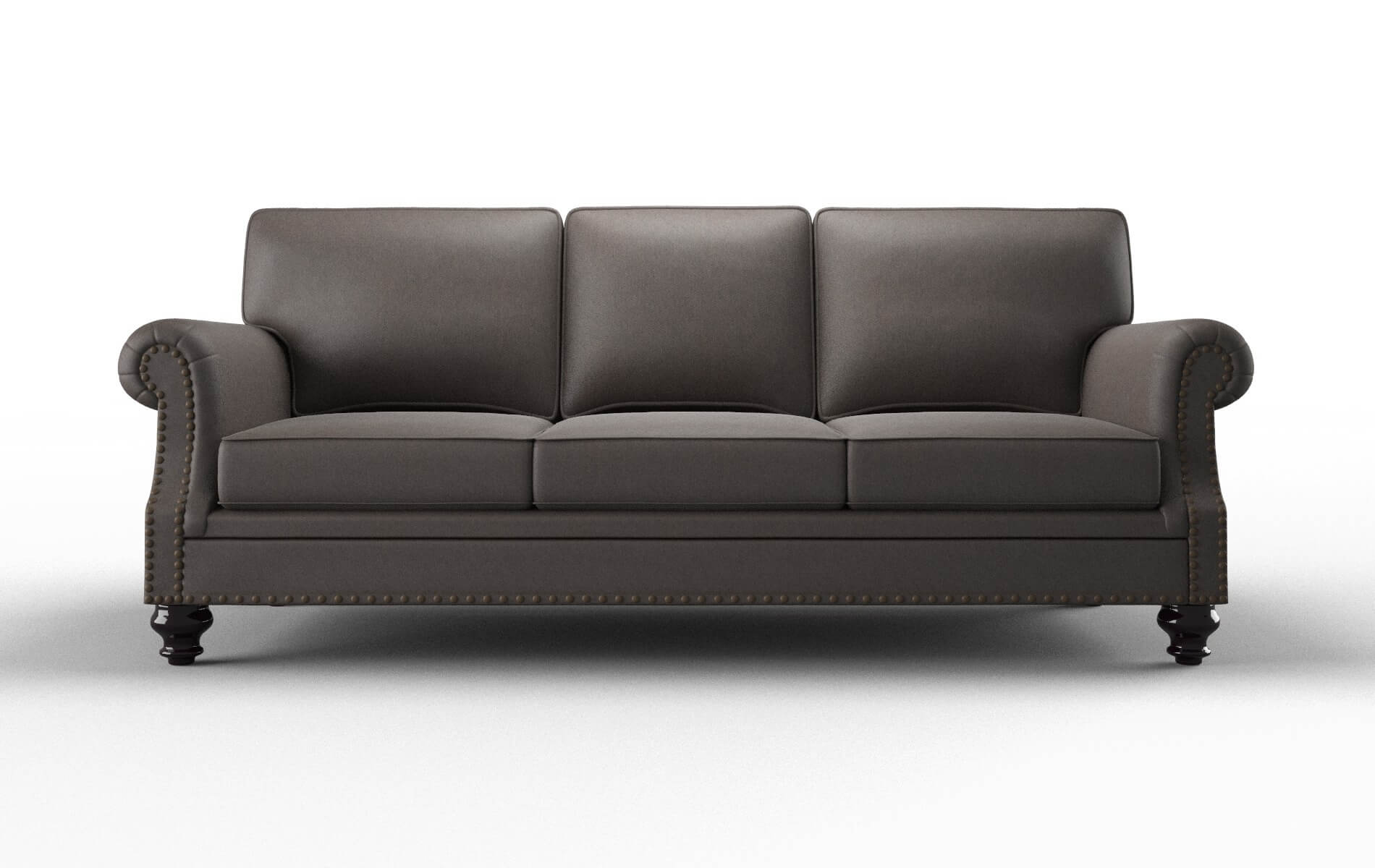 Rotterdam Naples Graphite Sofa espresso legs 1