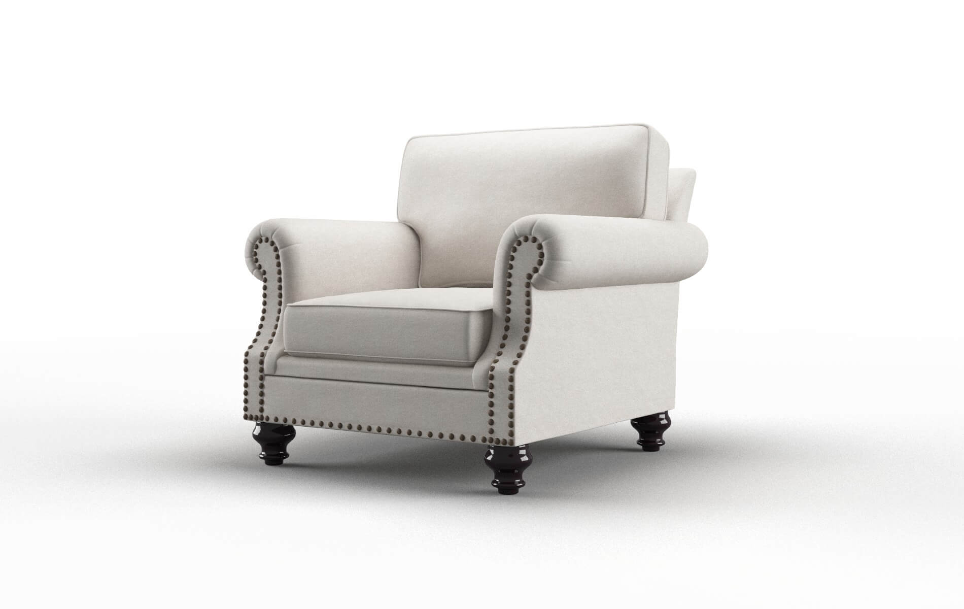 Rotterdam Noble Grey Chair espresso legs 4