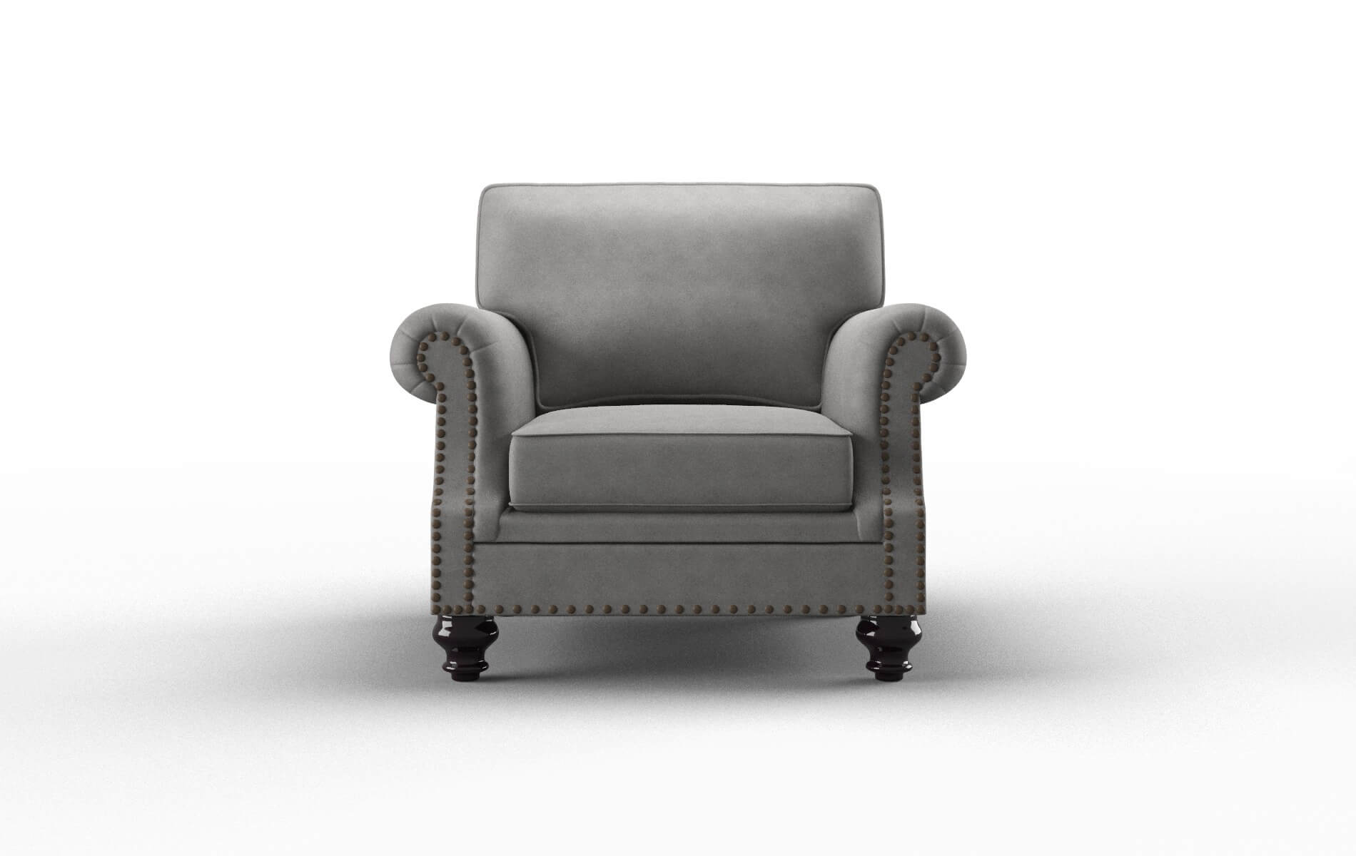 Rotterdam Noble smoke Chair Espresso Legs  1