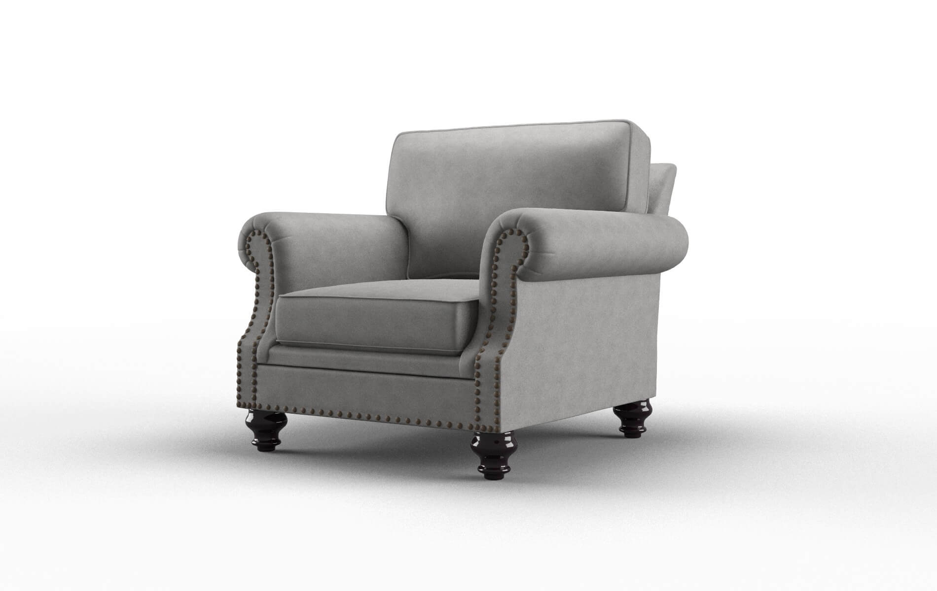 Rotterdam Noble Smoke Chair espresso legs 4
