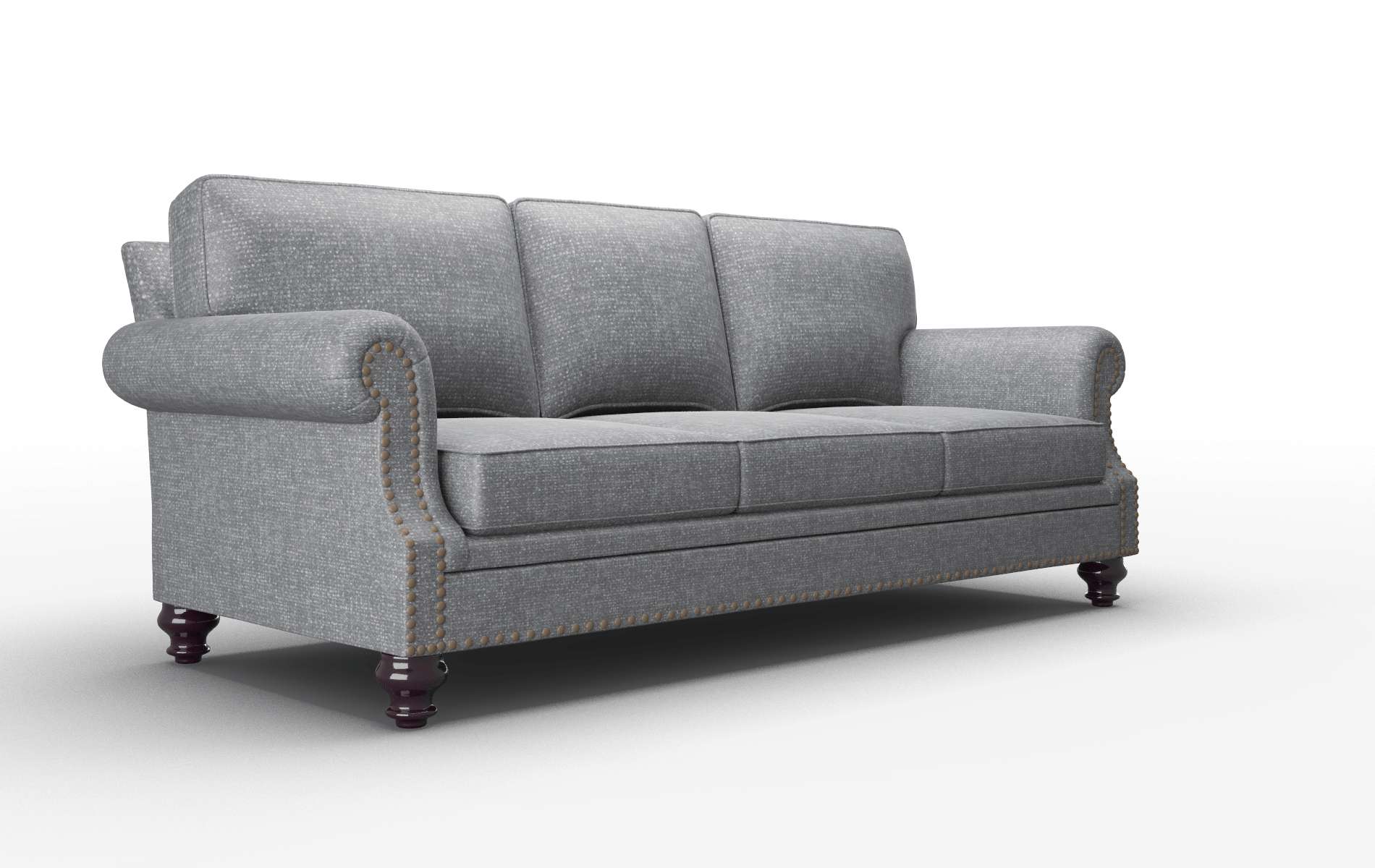 Rotterdam Notion Graphite Sofa espresso legs 2