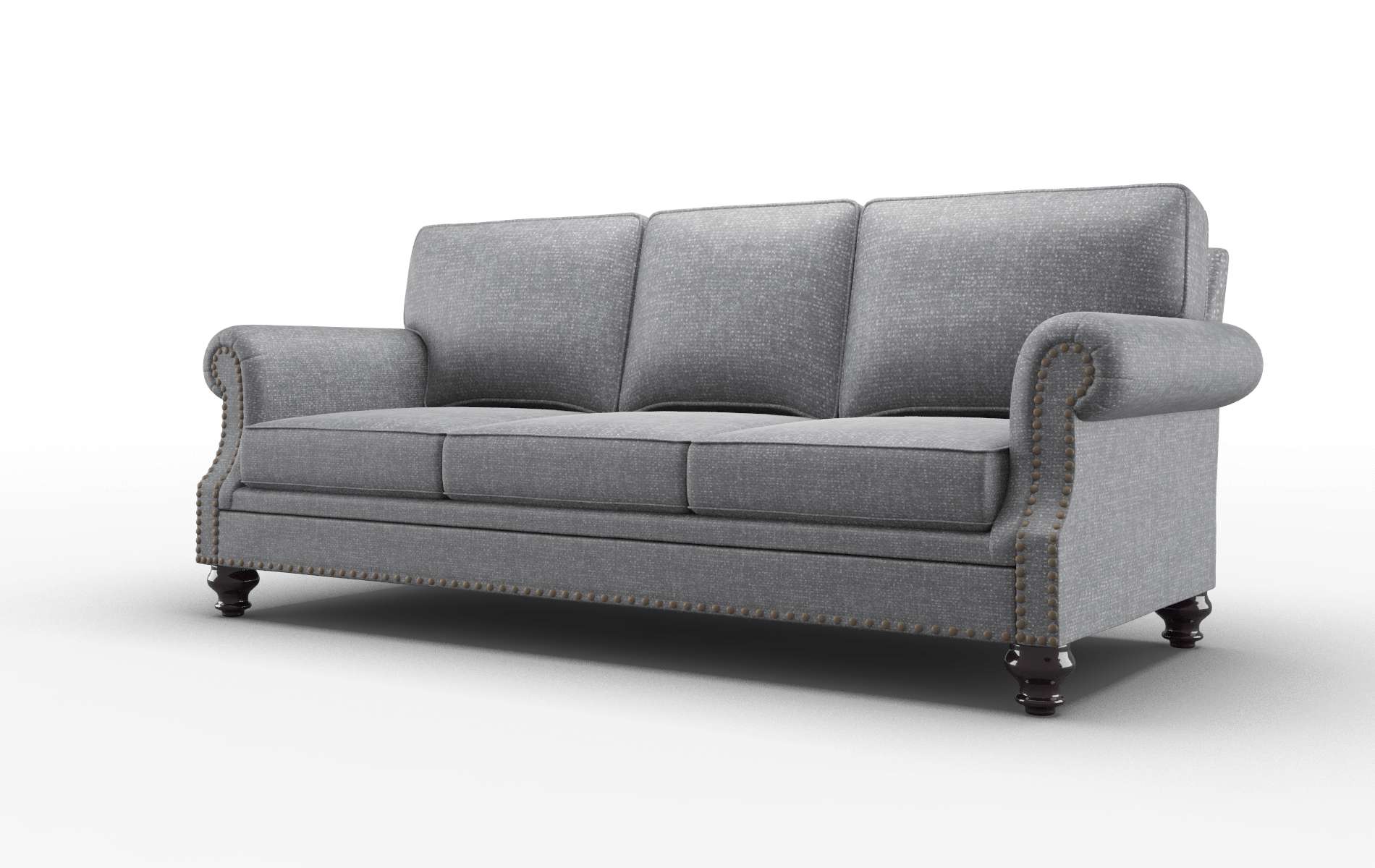 Rotterdam Notion Graphite Sofa espresso legs 4