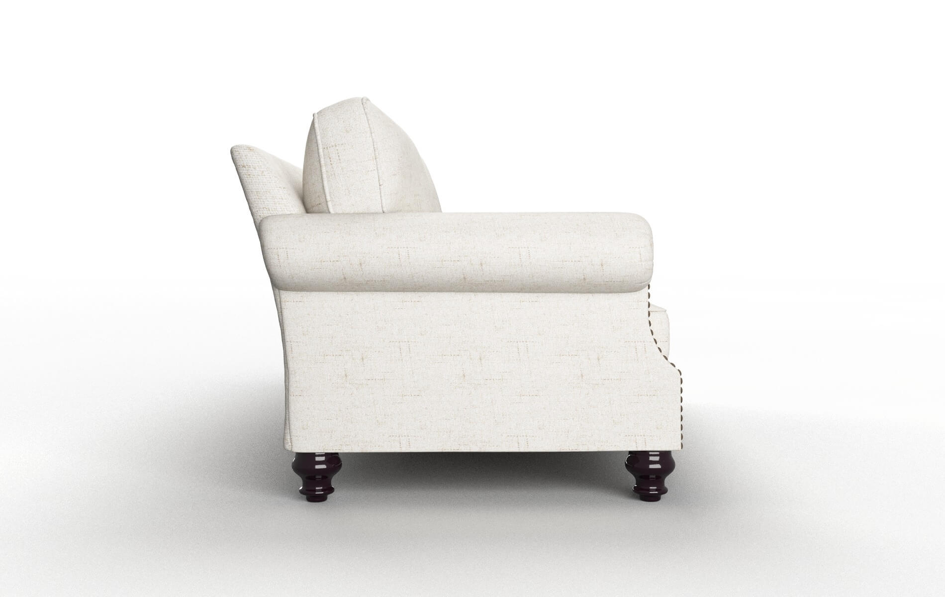 Rotterdam Oceanside Natural Sofa espresso legs 3