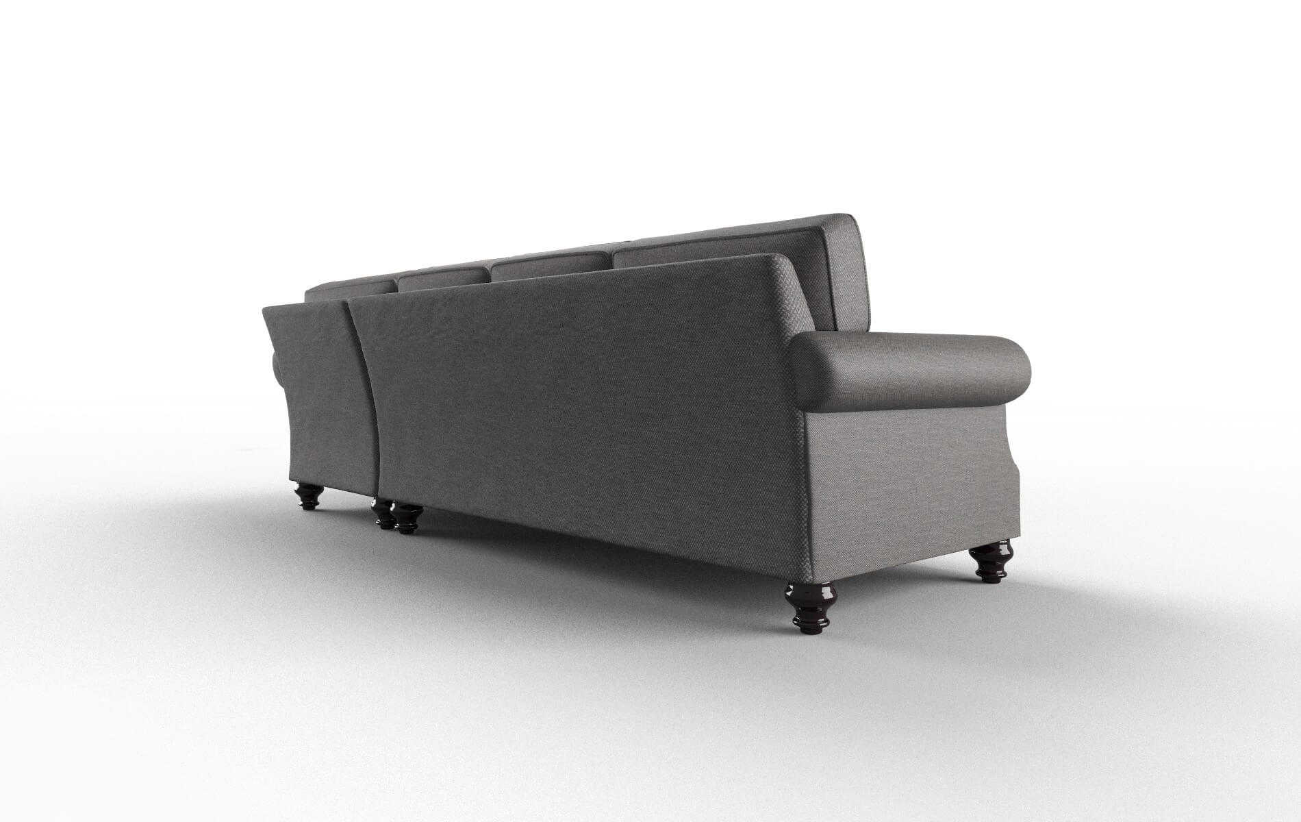 Rotterdam Oscar Charcoal Panel espresso legs 5