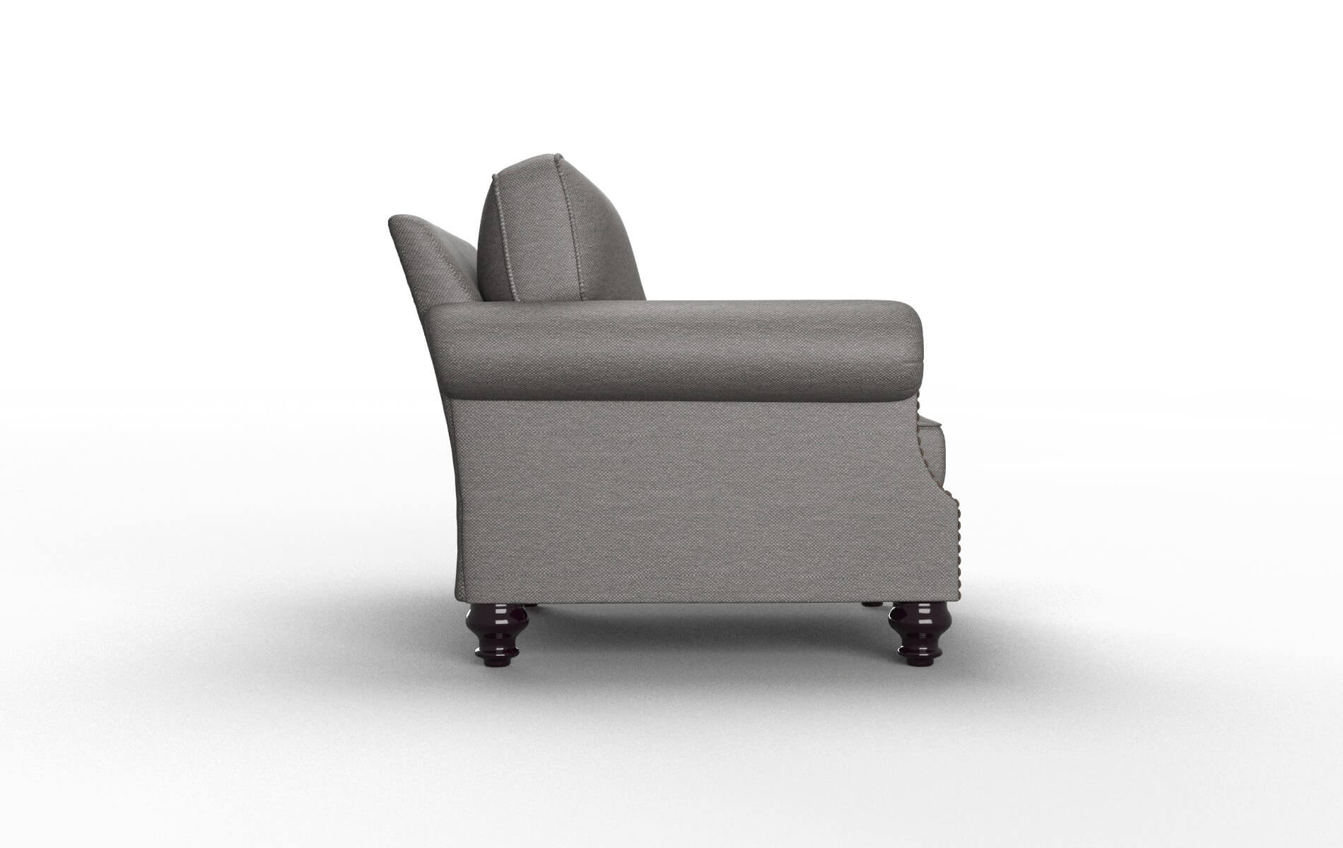 Rotterdam Oscar Grey Chair espresso legs 3
