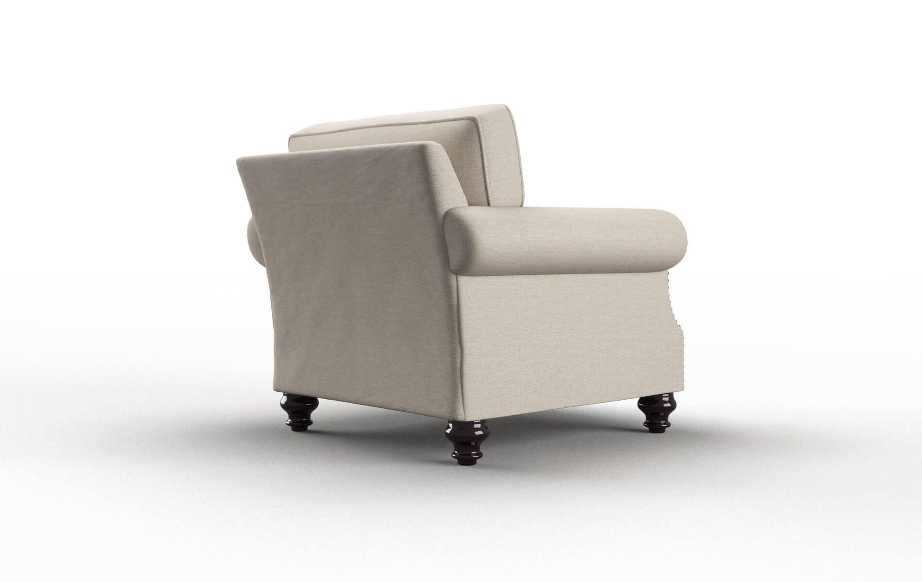 Rotterdam Oscar Linen Chair espresso legs 5