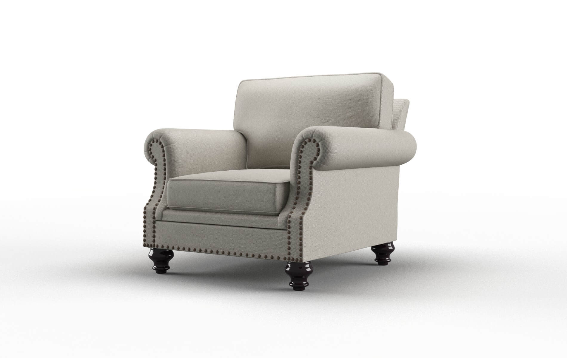 Rotterdam Oscar Silver Chair espresso legs 4