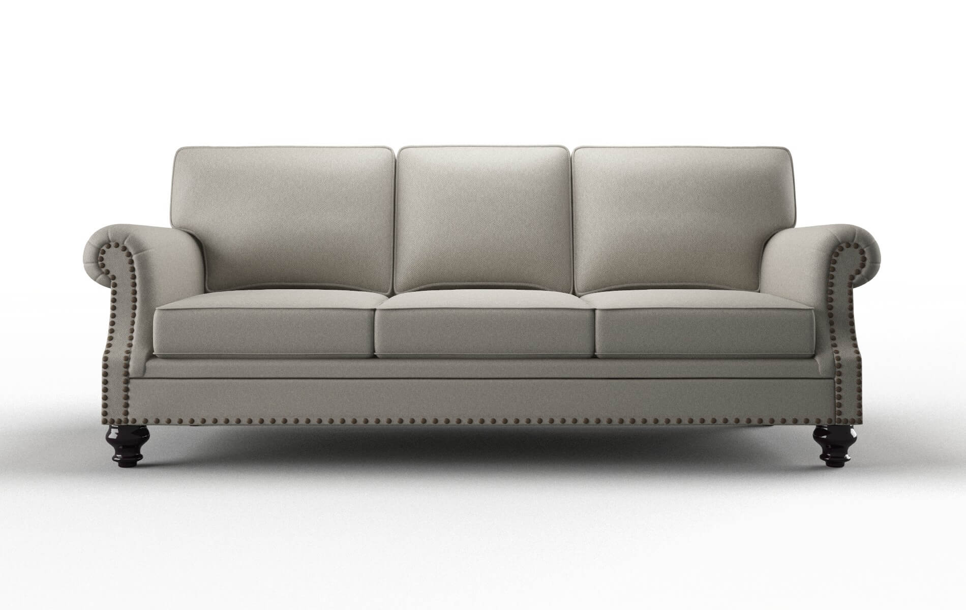 Rotterdam Oscar Silver Sofa espresso legs 1