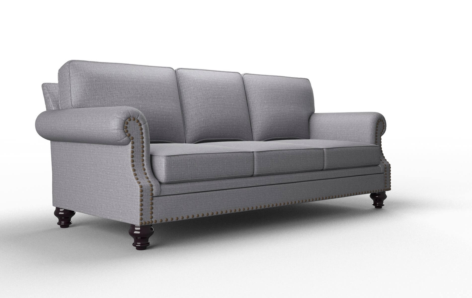 Rotterdam Parker Ash Sofa espresso legs 2