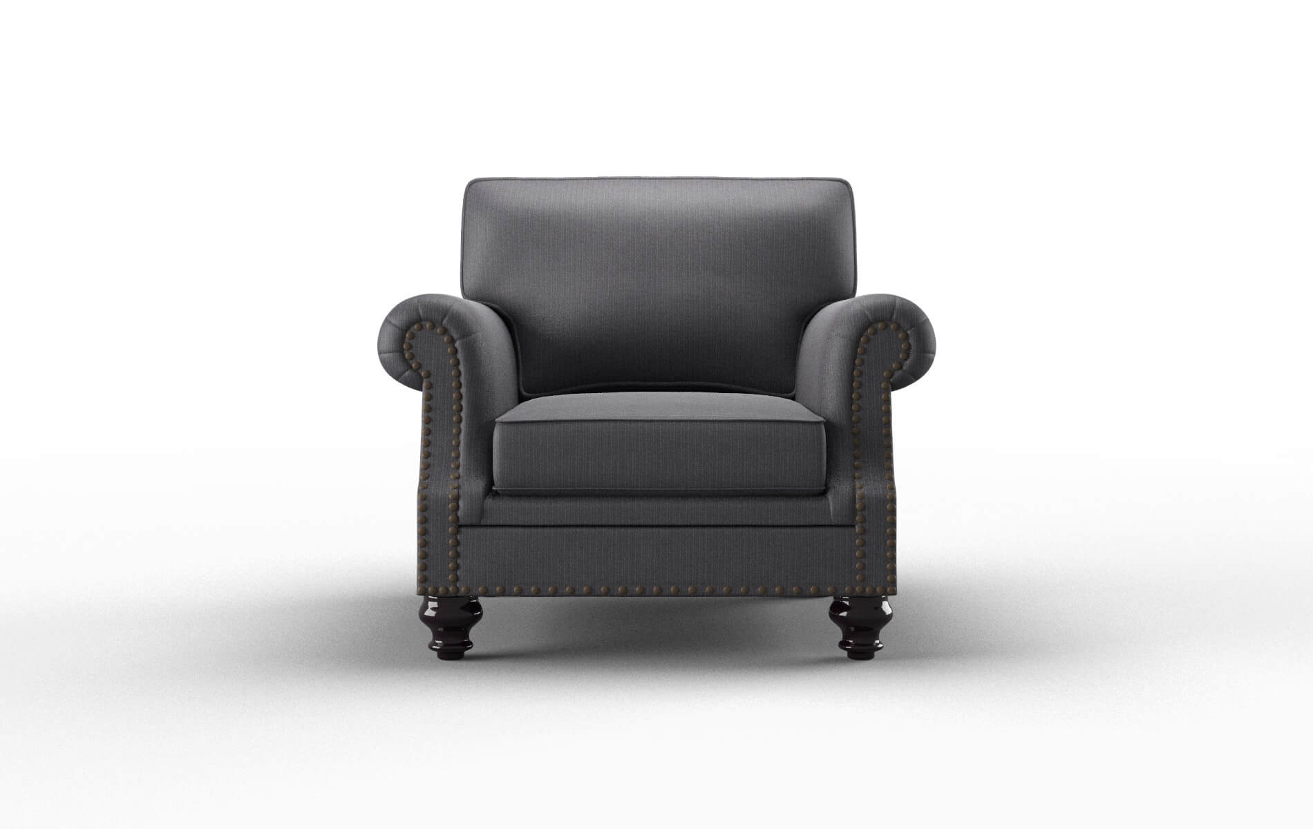 Rotterdam Parker Charcoal Chair espresso legs 1