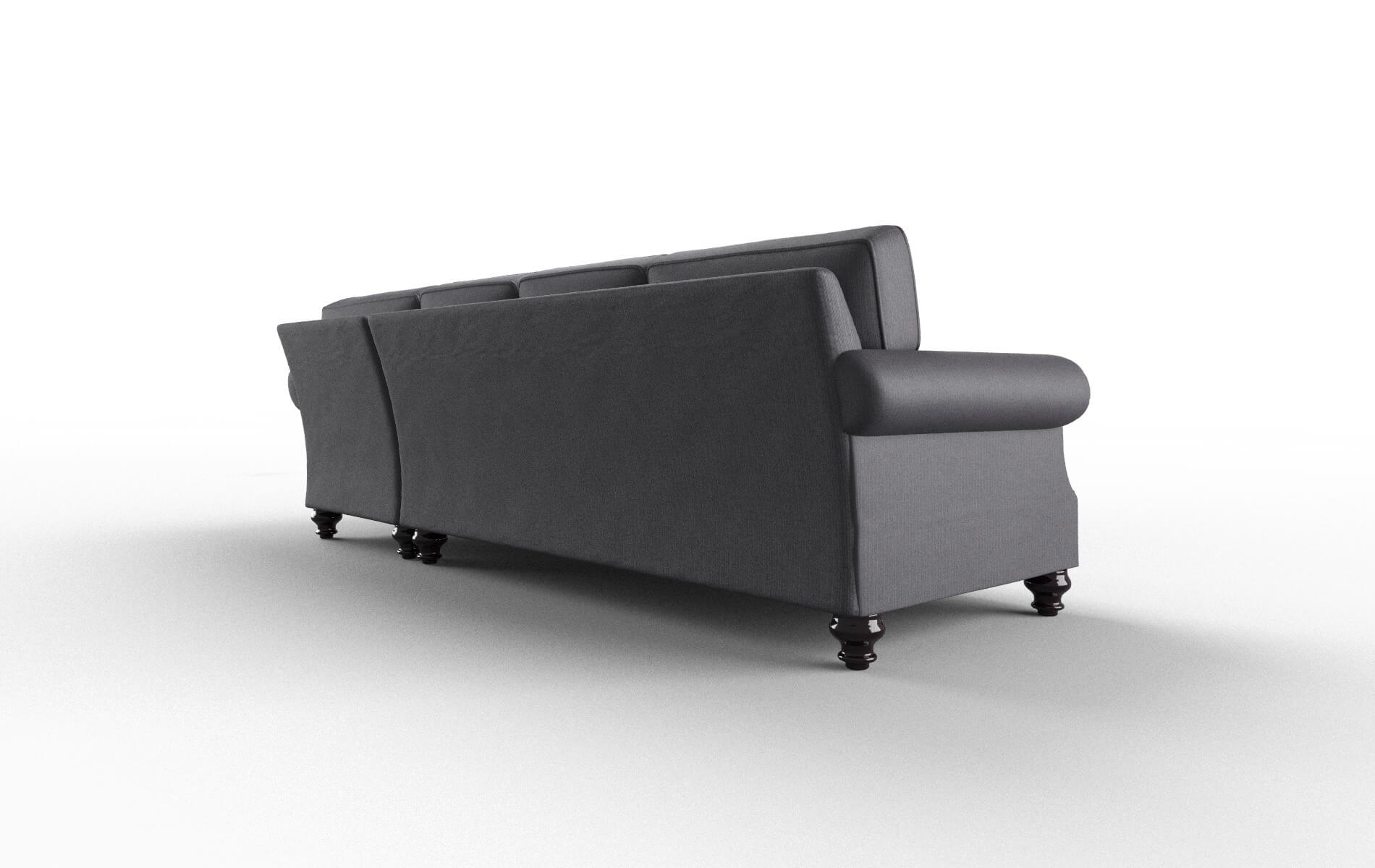 Rotterdam Parker Charcoal Panel espresso legs 5